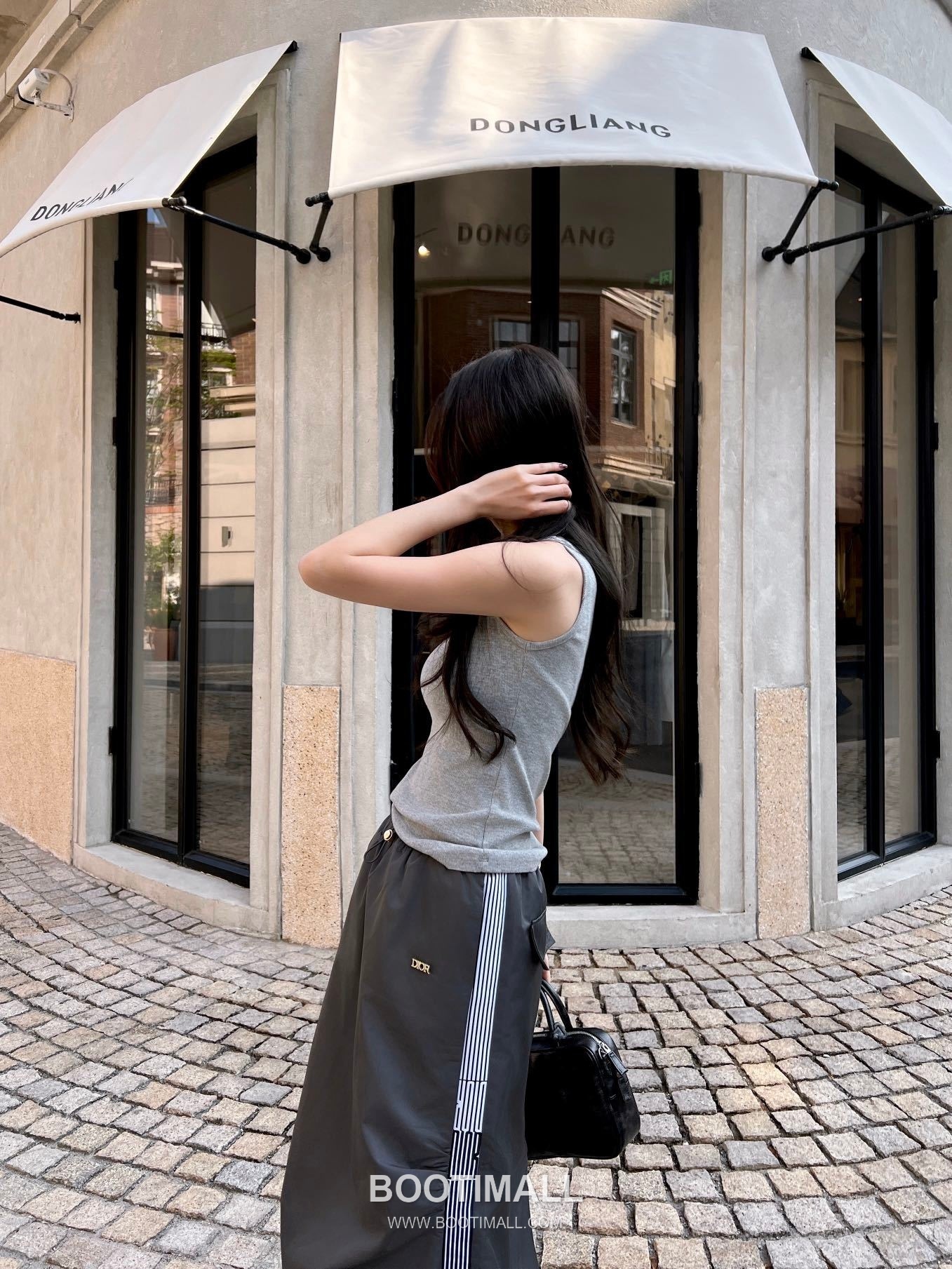 Prada 2026 S/S Polyester Skirt Elastic Waist Webbing Logo Detail 프라다 폴리에스터 스커트 밴딩 웨빙 로고 디테일 7