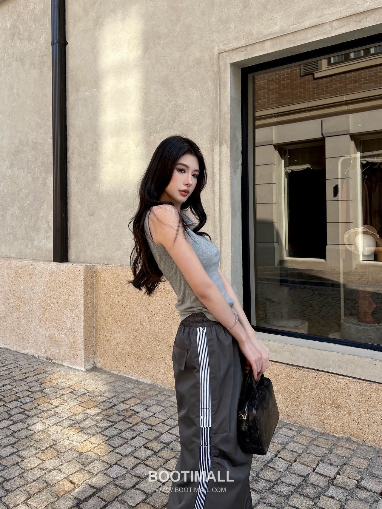 Prada 2026 S/S Polyester Skirt Elastic Waist Webbing Logo Detail 프라다 폴리에스터 스커트 밴딩 웨빙 로고 디테일 8