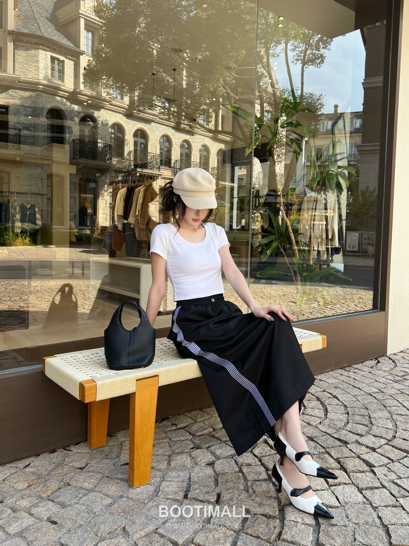 Prada 2026 S/S Polyester Skirt Elastic Waist Webbing Logo Detail 프라다 폴리에스터 스커트 밴딩 웨빙 로고 디테일 2