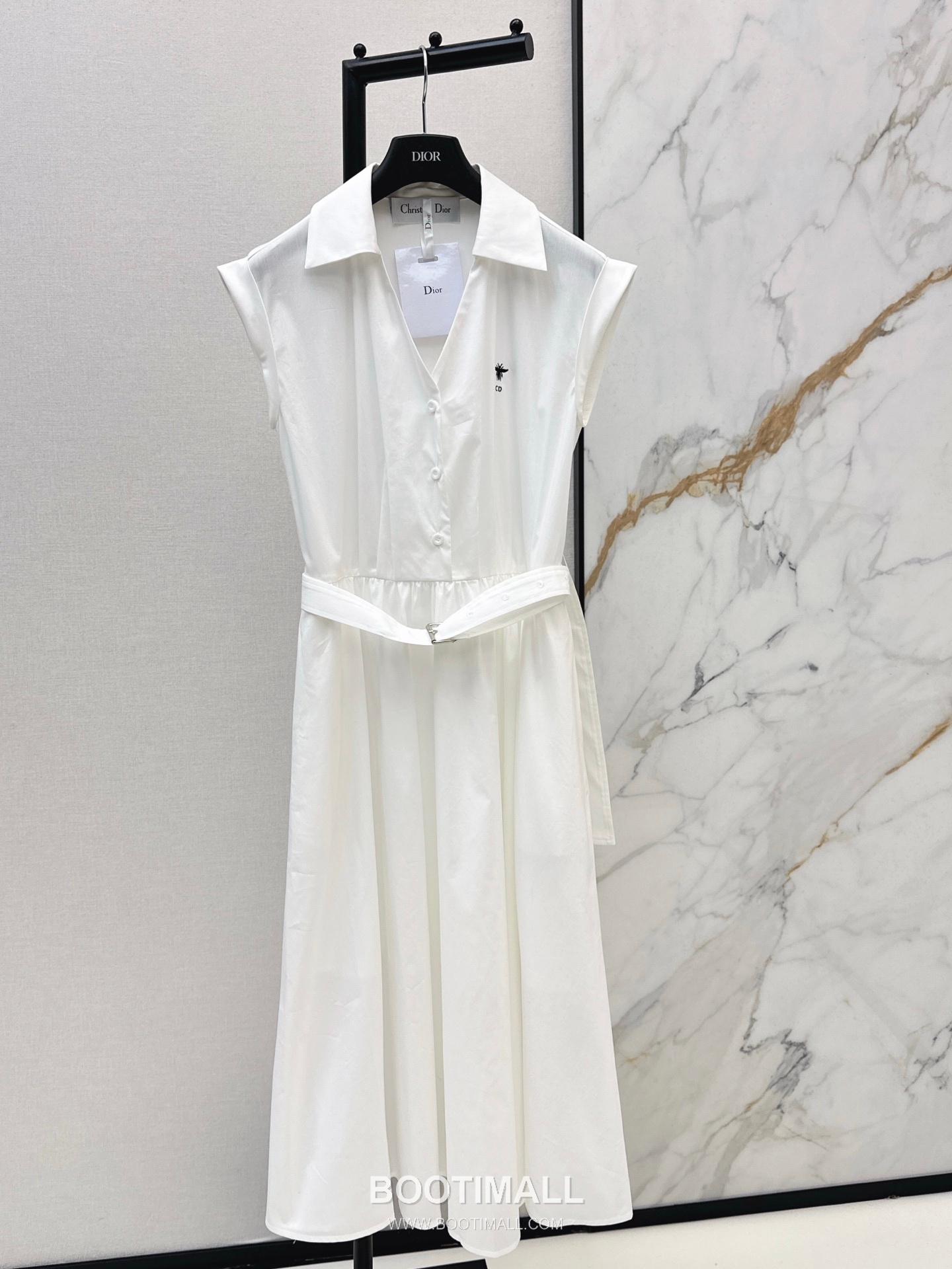Dior 2026 S/S Polyester Dress Bee Embroidered Logo Detail 디올 폴리에스터 드레스 비 자수 로고 디테일 10