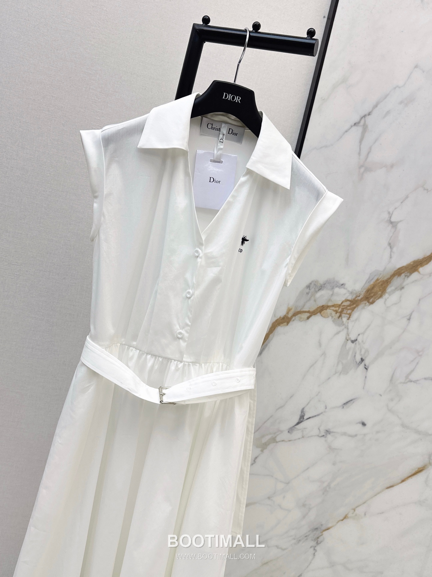 Dior 2026 S/S Polyester Dress Bee Embroidered Logo Detail 디올 폴리에스터 드레스 비 자수 로고 디테일 12
