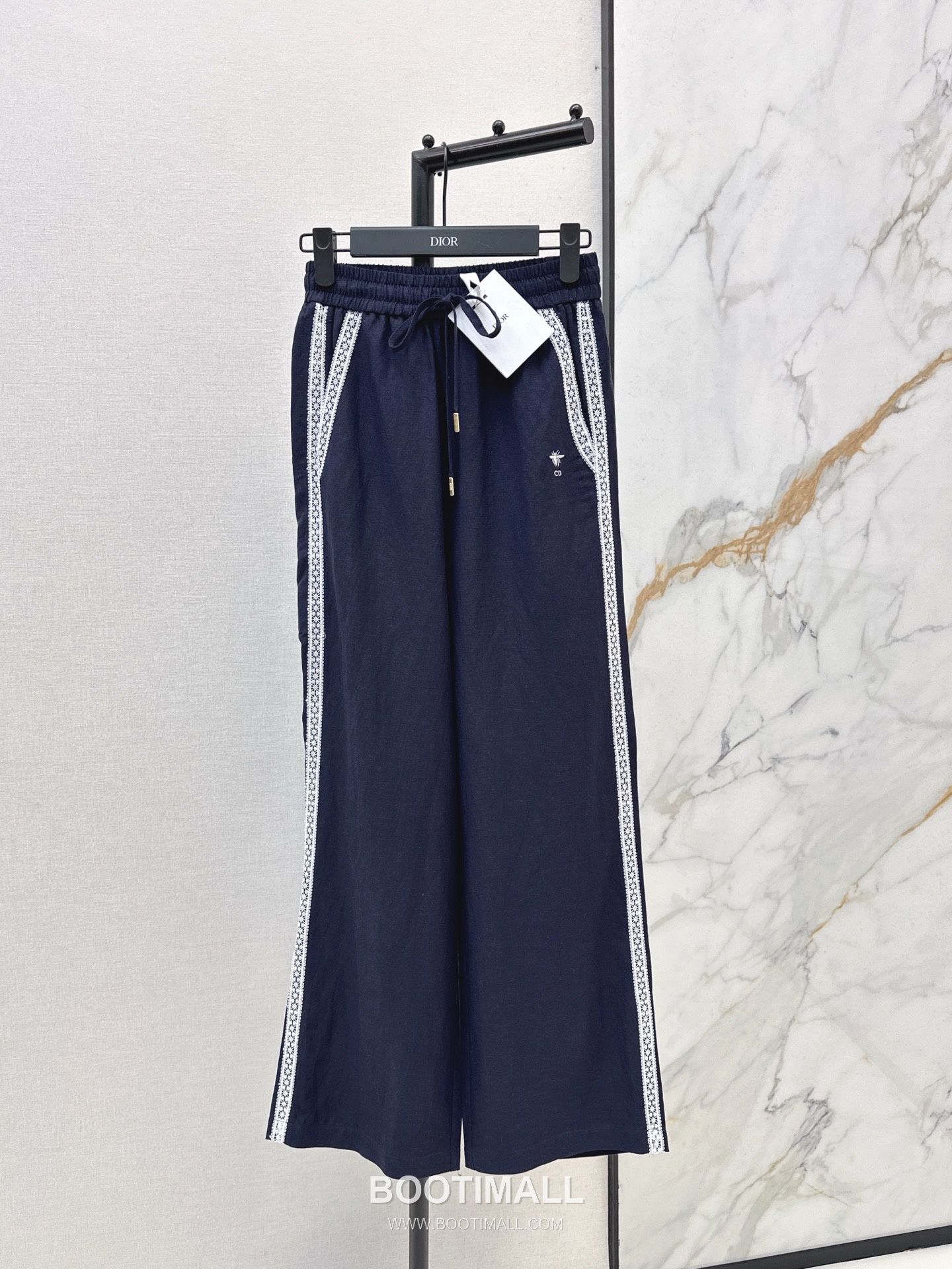 Dior 2026 S/S Linen Blend Pants Straight Fit Lace Detail 디올 린넨 블렌드 팬츠 스트레이트 핏 레이스 디테일 10