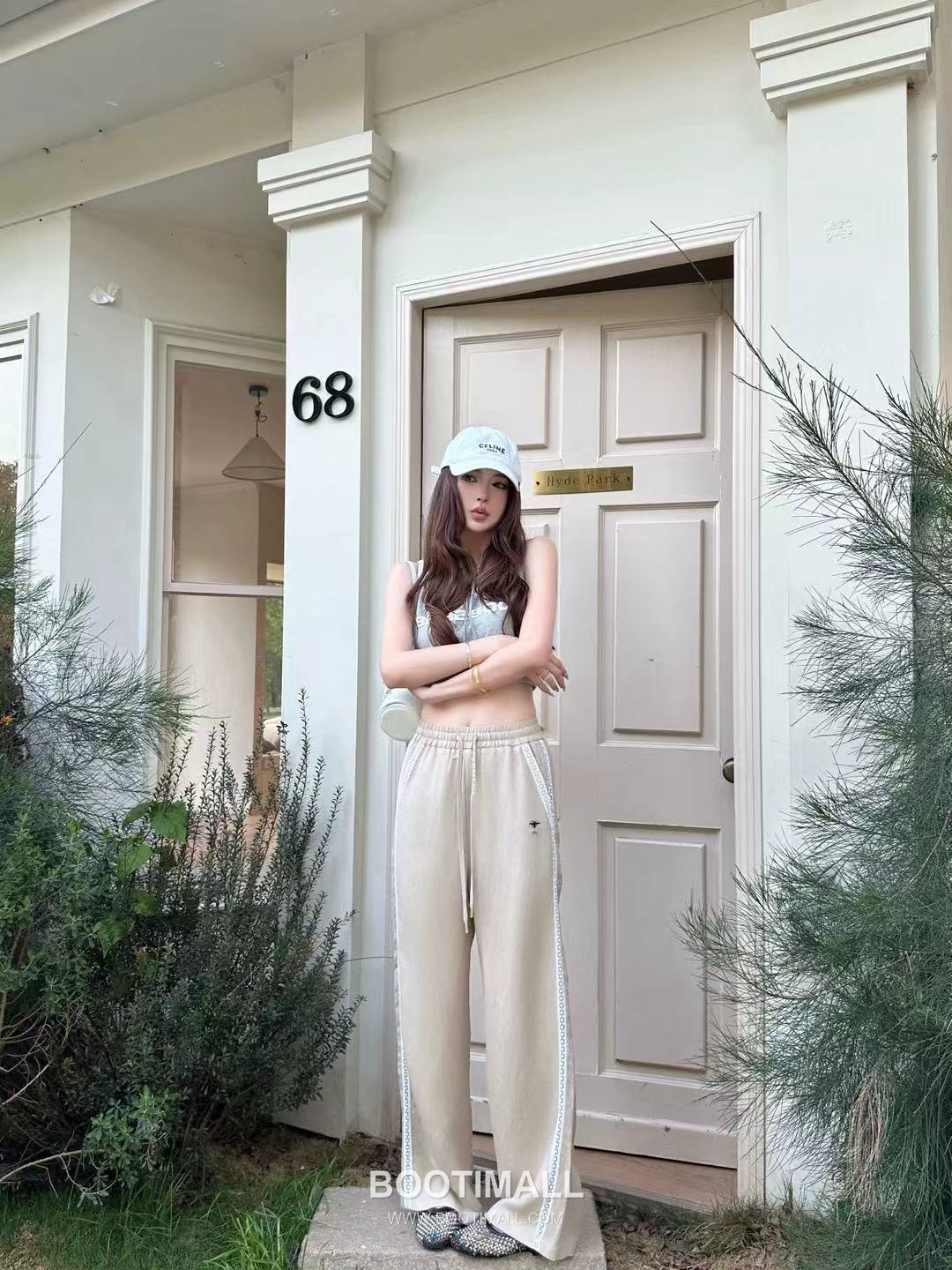 Dior 2026 S/S Linen Blend Pants Straight Fit Lace Detail 디올 린넨 블렌드 팬츠 스트레이트 핏 레이스 디테일 4