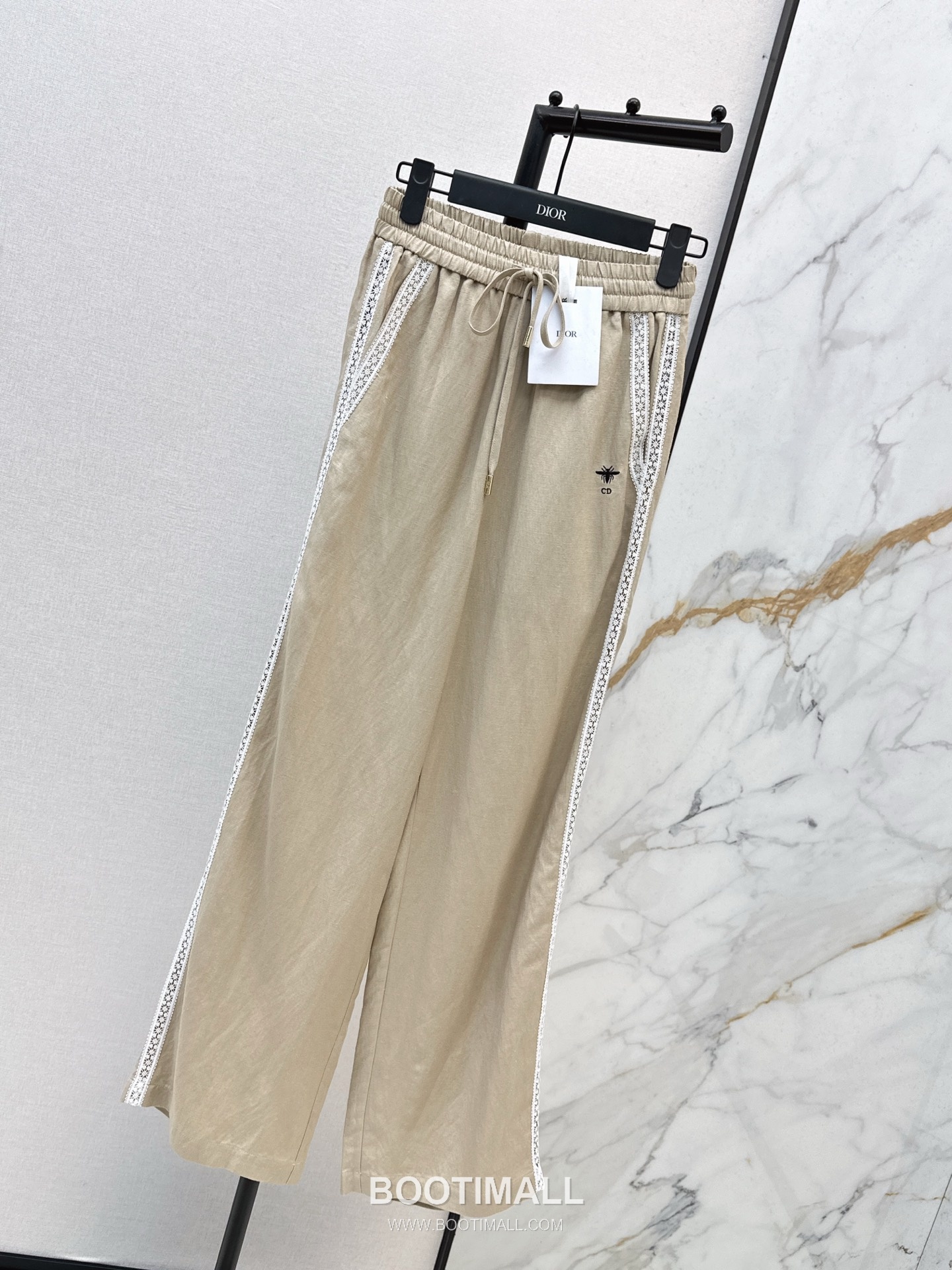 Dior 2026 S/S Linen Blend Pants Straight Fit Lace Detail 디올 린넨 블렌드 팬츠 스트레이트 핏 레이스 디테일 11