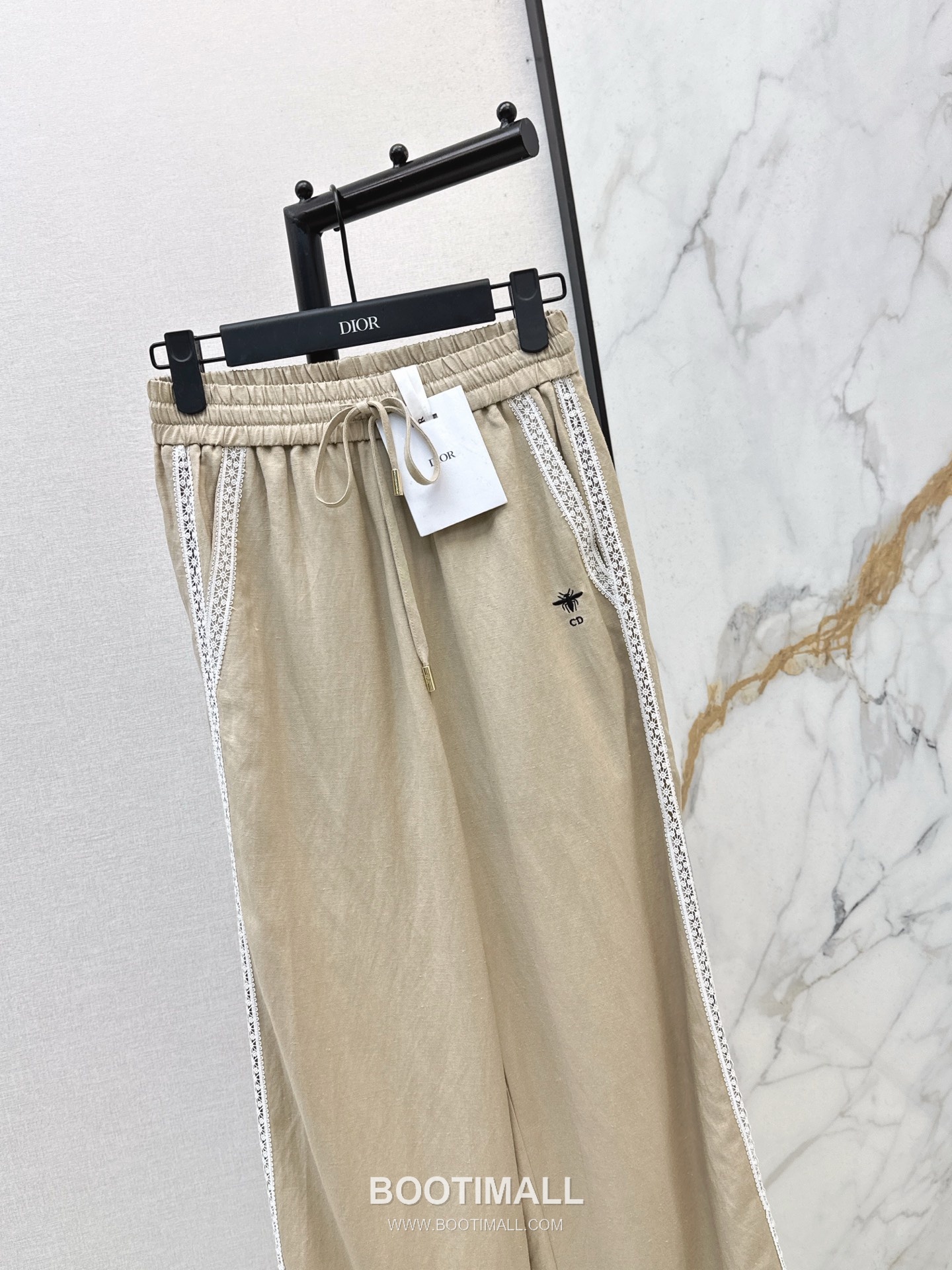 Dior 2026 S/S Linen Blend Pants Straight Fit Lace Detail 디올 린넨 블렌드 팬츠 스트레이트 핏 레이스 디테일 12