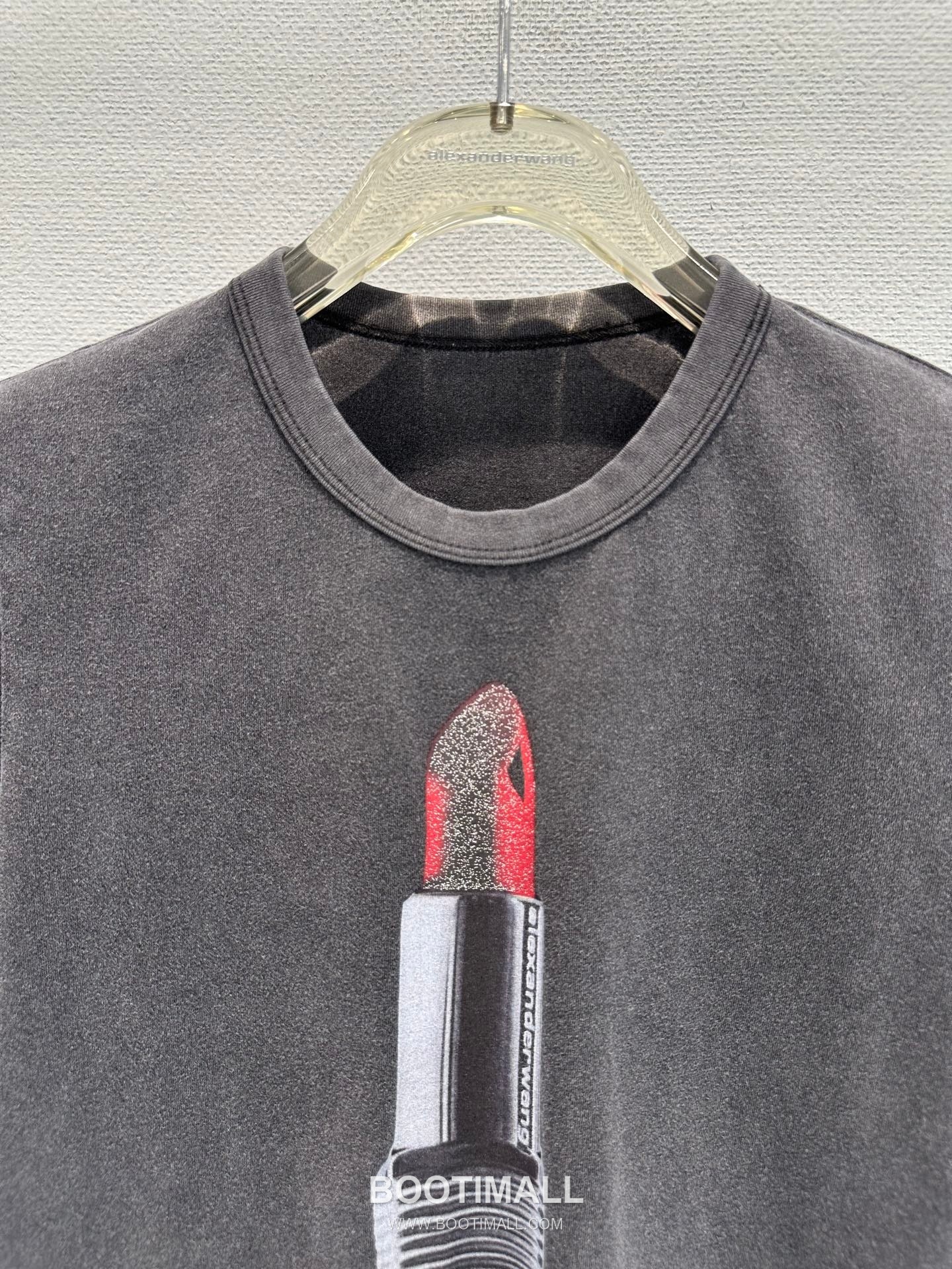 Alexander Wang 2026 S/S Cotton T-Shirt 3D Lipstick Print Logo Detail 알렉산더왕 코튼 티셔츠 3D 립스틱 프린트 로고 디테일 7