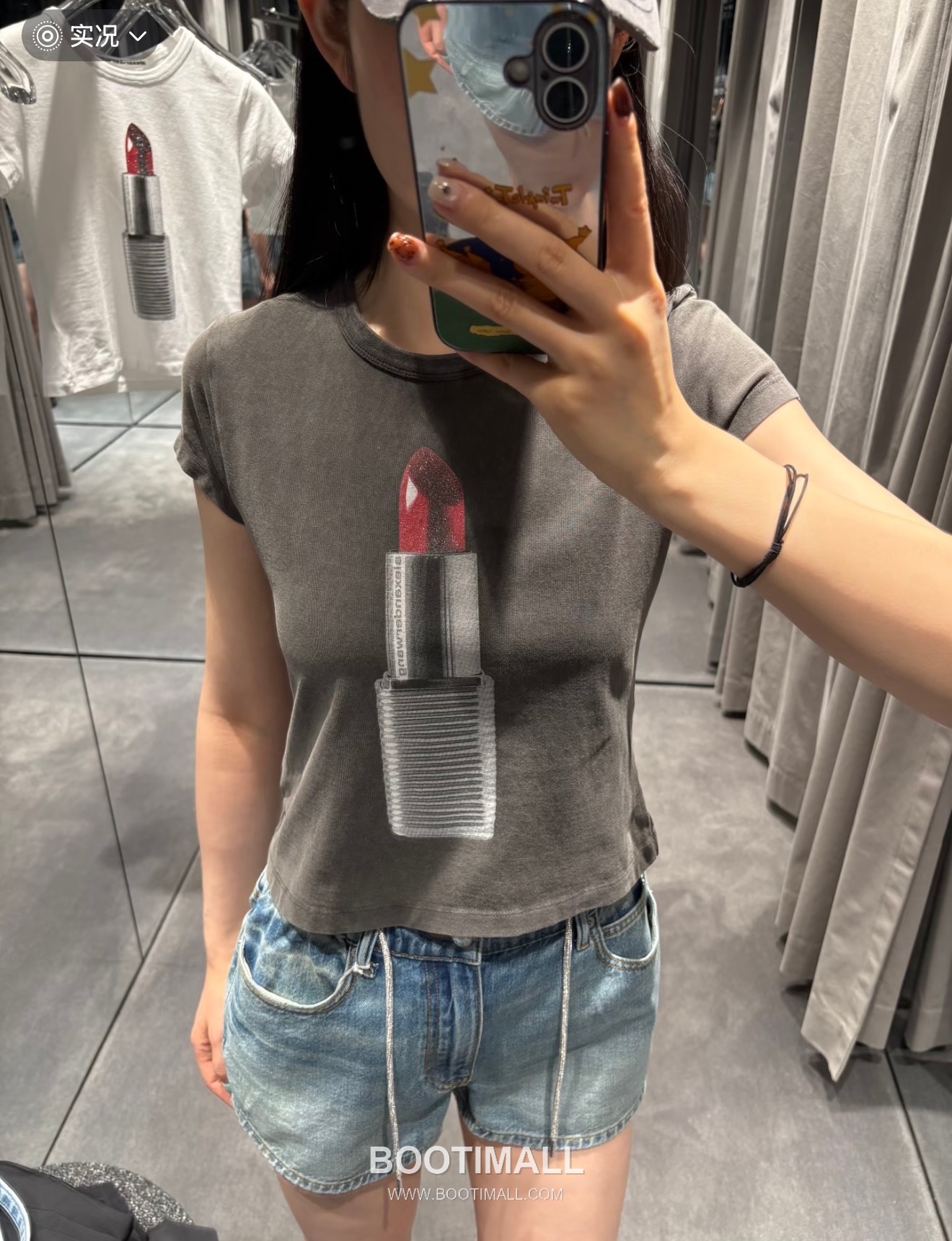 Alexander Wang 2026 S/S Cotton T-Shirt 3D Lipstick Print Logo Detail 알렉산더왕 코튼 티셔츠 3D 립스틱 프린트 로고 디테일 12