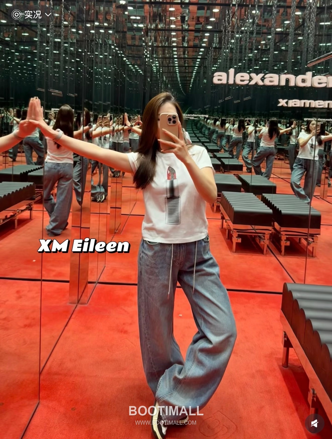 Alexander Wang 2026 S/S Cotton T-Shirt 3D Lipstick Print Logo Detail 알렉산더왕 코튼 티셔츠 3D 립스틱 프린트 로고 디테일 4