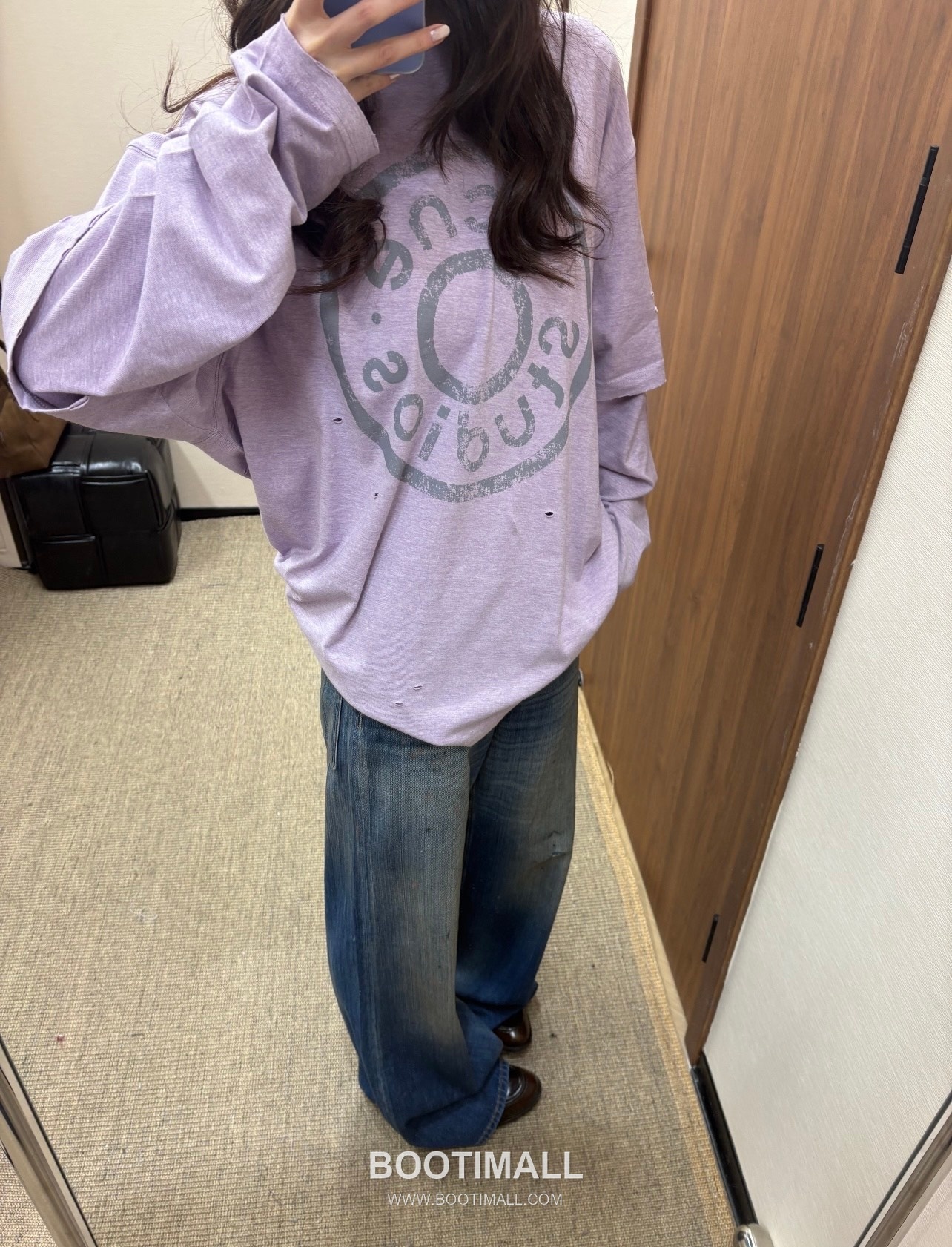 Acne Studios 2026 S/S Cotton Long Sleeve T-Shirt Layered Detail Logo Print 아크네스튜디오 코튼 롱슬리브 티셔츠 레이어드 디테일 로고 프린트 1