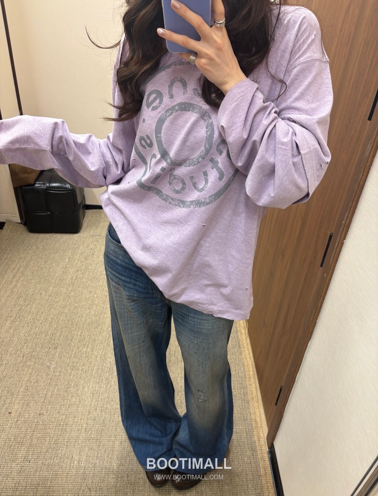 Acne Studios 2026 S/S Cotton Long Sleeve T-Shirt Layered Detail Logo Print 아크네스튜디오 코튼 롱슬리브 티셔츠 레이어드 디테일 로고 프린트 3