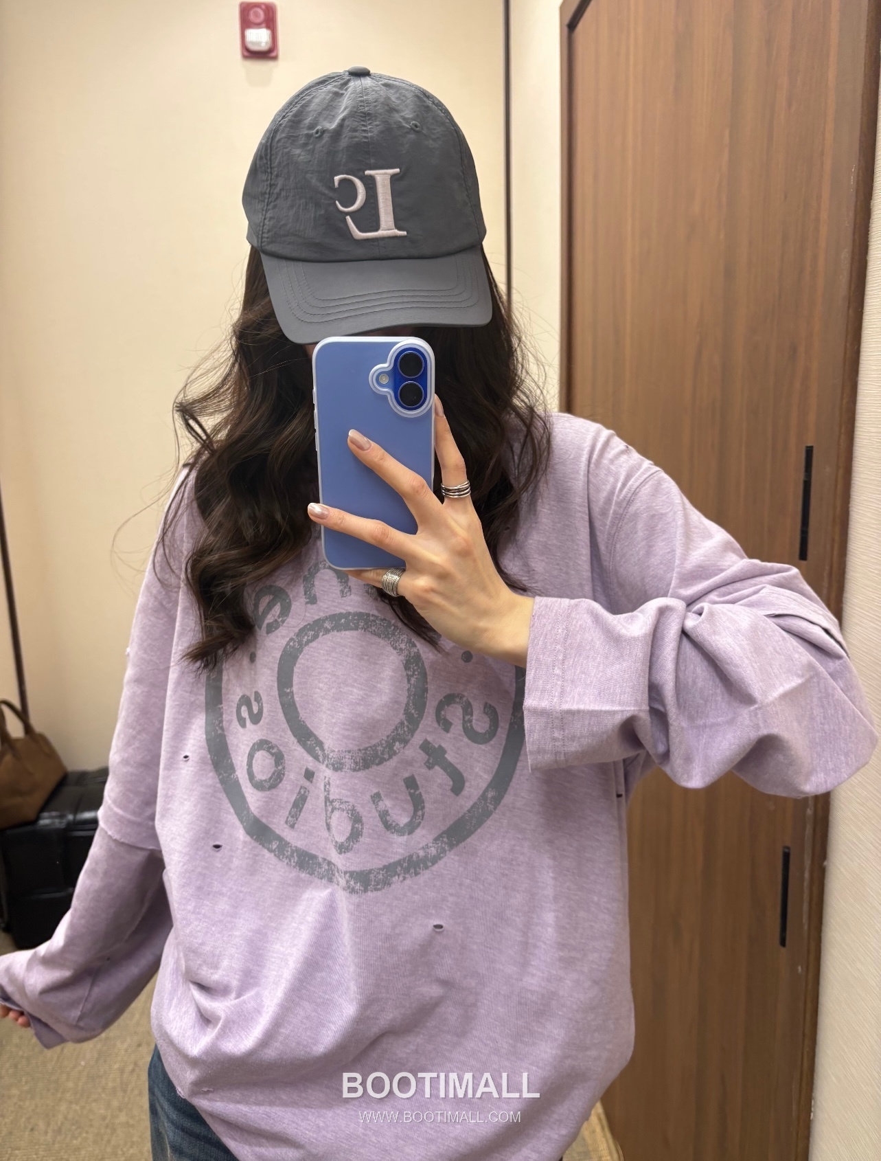 Acne Studios 2026 S/S Cotton Long Sleeve T-Shirt Layered Detail Logo Print 아크네스튜디오 코튼 롱슬리브 티셔츠 레이어드 디테일 로고 프린트 5