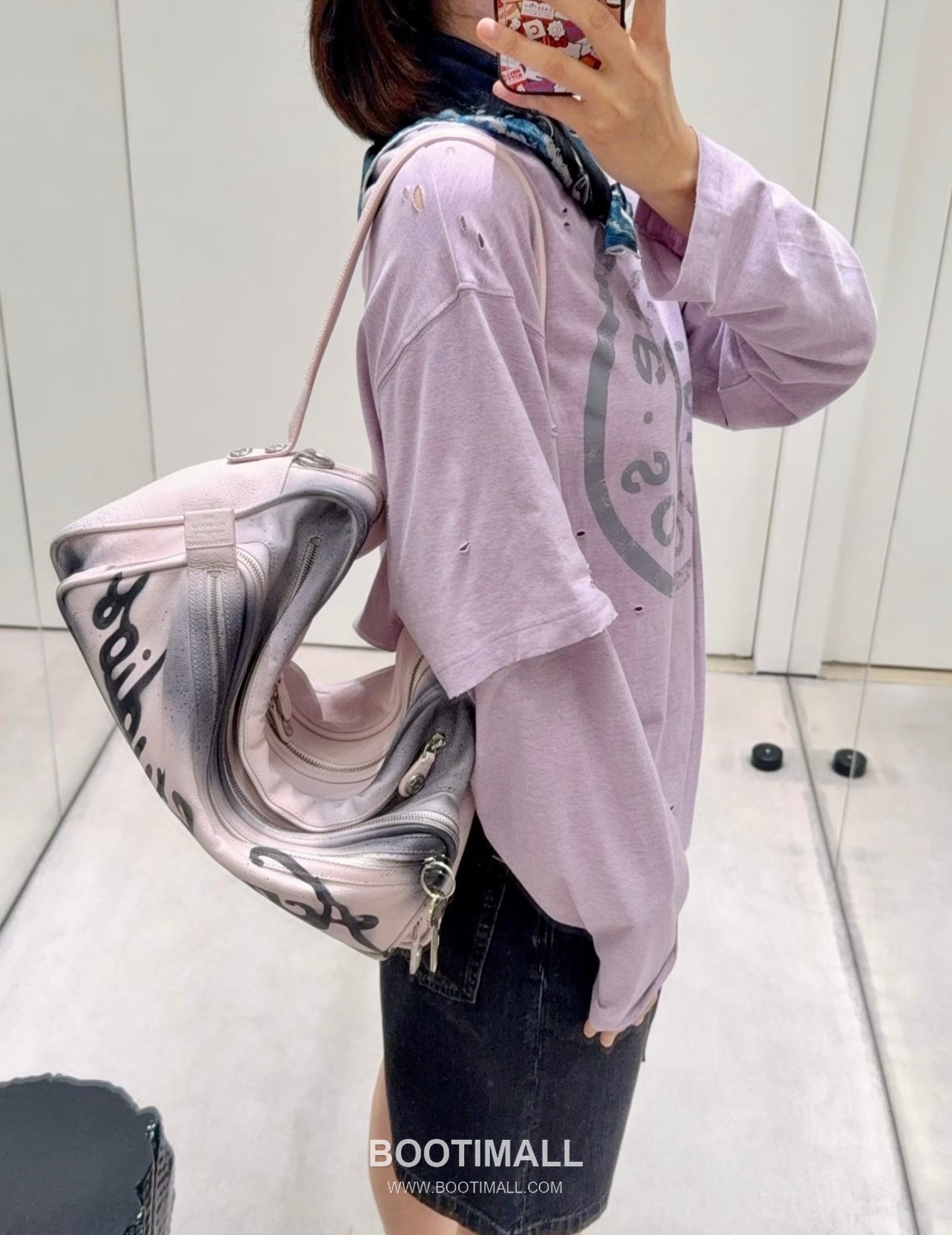 Acne Studios 2026 S/S Cotton Long Sleeve T-Shirt Layered Detail Logo Print 아크네스튜디오 코튼 롱슬리브 티셔츠 레이어드 디테일 로고 프린트 6