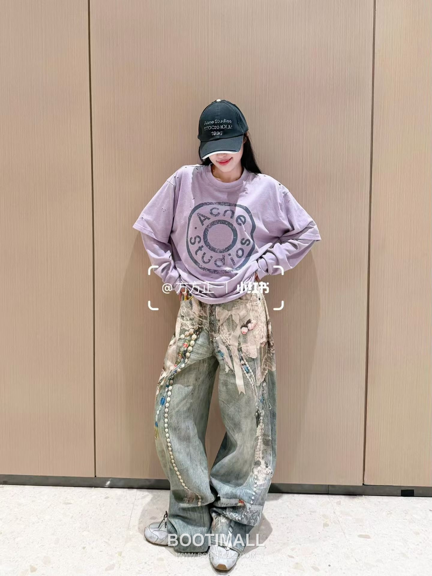 Acne Studios 2026 S/S Cotton Long Sleeve T-Shirt Layered Detail Logo Print 아크네스튜디오 코튼 롱슬리브 티셔츠 레이어드 디테일 로고 프린트 7