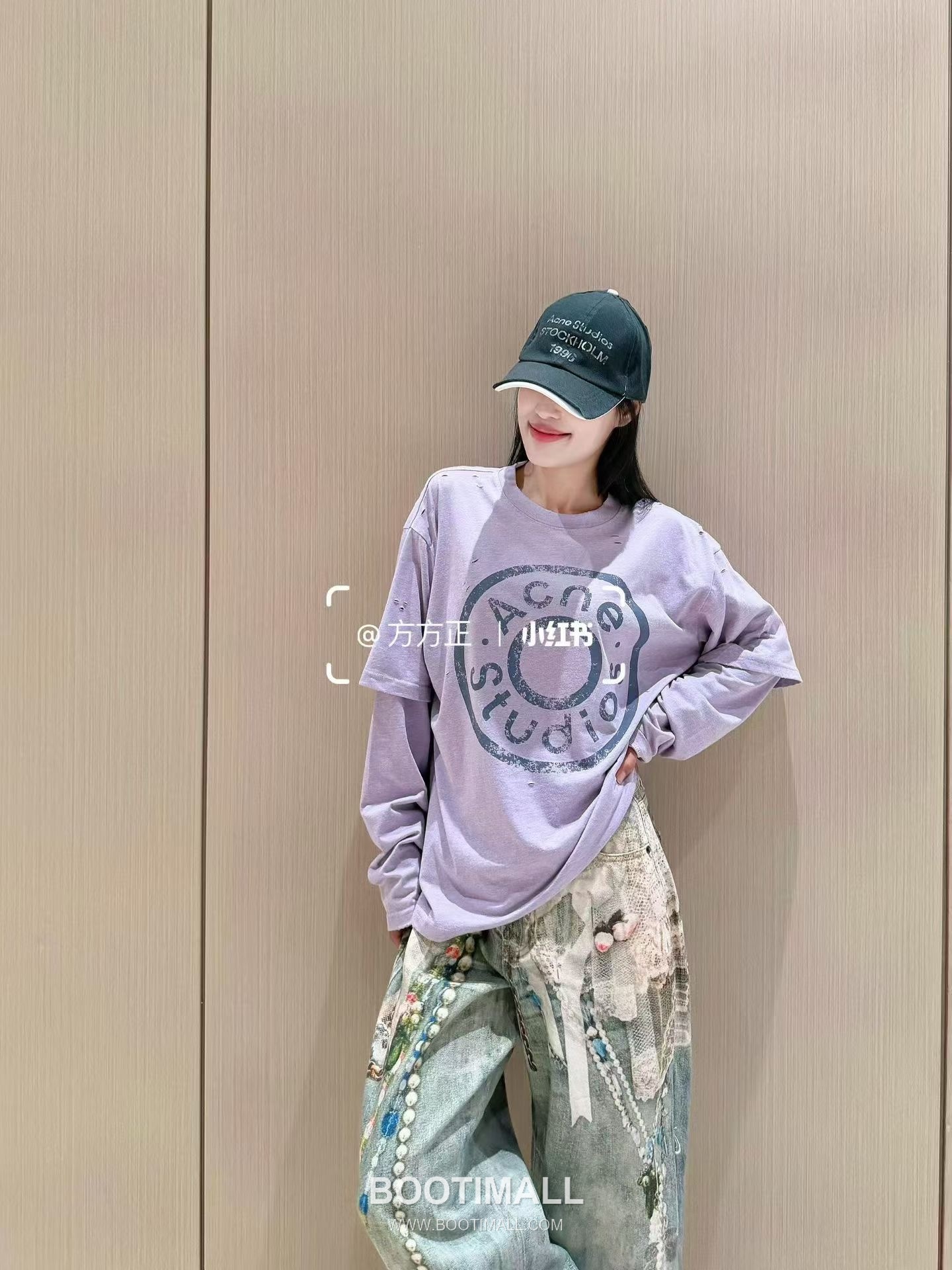 Acne Studios 2026 S/S Cotton Long Sleeve T-Shirt Layered Detail Logo Print 아크네스튜디오 코튼 롱슬리브 티셔츠 레이어드 디테일 로고 프린트 10