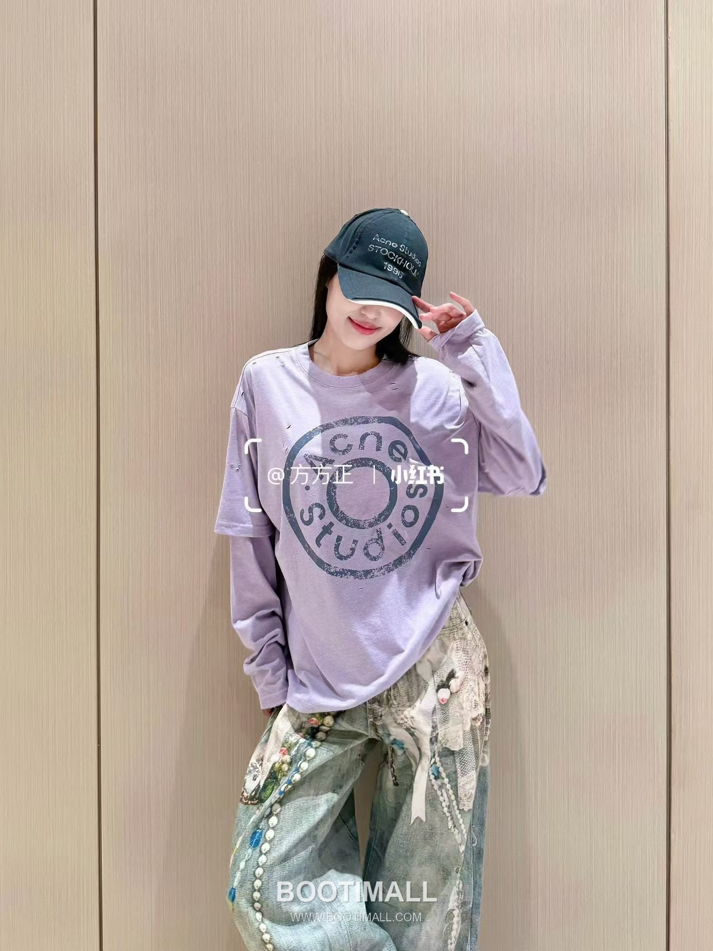 Acne Studios 2026 S/S Cotton Long Sleeve T-Shirt Layered Detail Logo Print 아크네스튜디오 코튼 롱슬리브 티셔츠 레이어드 디테일 로고 프린트 11