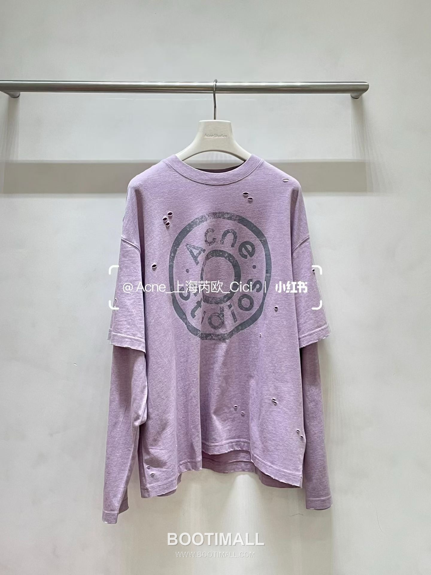 Acne Studios 2026 S/S Cotton Long Sleeve T-Shirt Layered Detail Logo Print 아크네스튜디오 코튼 롱슬리브 티셔츠 레이어드 디테일 로고 프린트 12