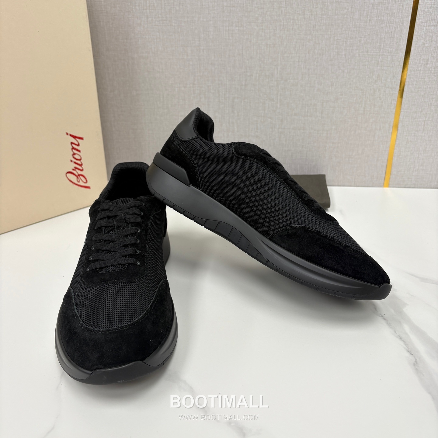 Brioni Mesh Suede Leather Runner Sneakers with Color Block Detail 브리오니 메쉬 스웨이드 레더 러너 스니커즈 4.0cm 7