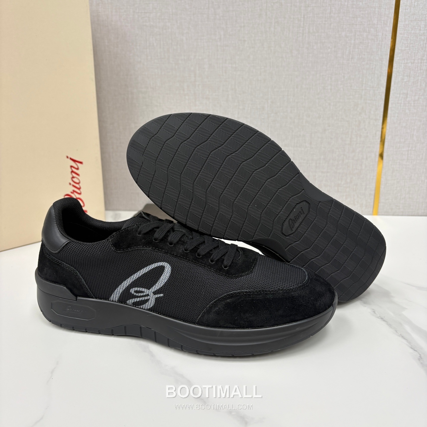 Brioni Mesh Suede Leather Runner Sneakers with Color Block Detail 브리오니 메쉬 스웨이드 레더 러너 스니커즈 4.0cm 9