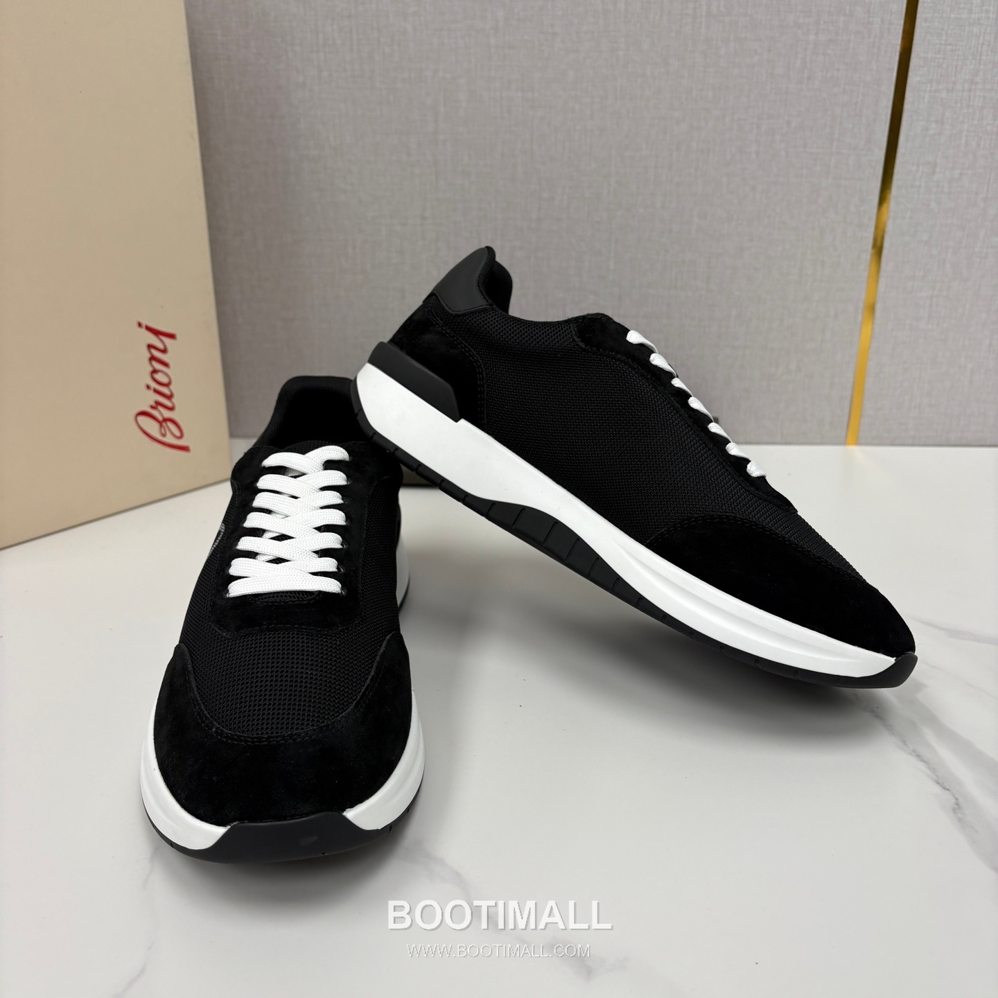 Brioni Mesh Suede Leather Runner Sneakers with Color Block Detail 브리오니 메쉬 스웨이드 레더 러너 스니커즈 4.0cm 7