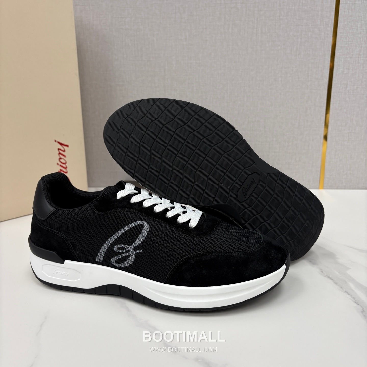 Brioni Mesh Suede Leather Runner Sneakers with Color Block Detail 브리오니 메쉬 스웨이드 레더 러너 스니커즈 4.0cm 9