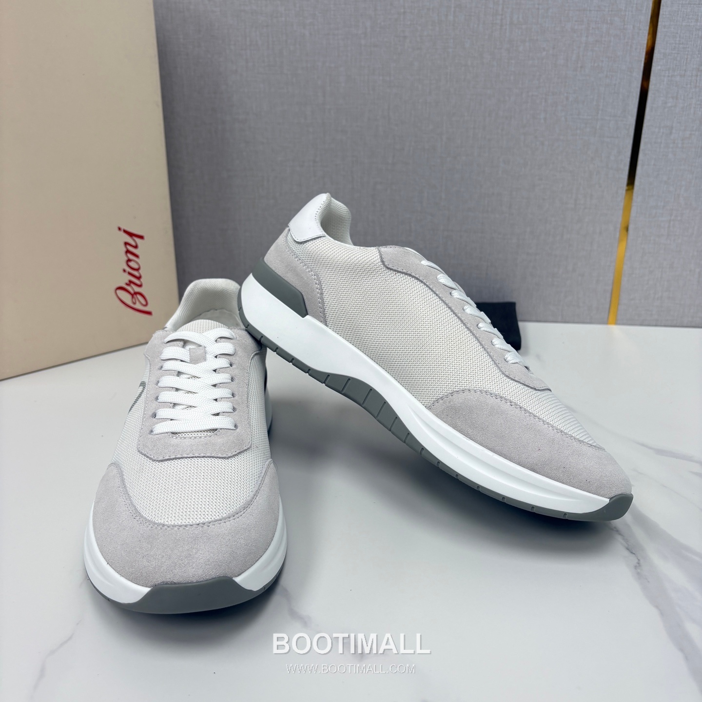 Brioni Mesh Suede Leather Runner Sneakers with Color Block Detail 브리오니 메쉬 스웨이드 레더 러너 스니커즈 4.0cm 7