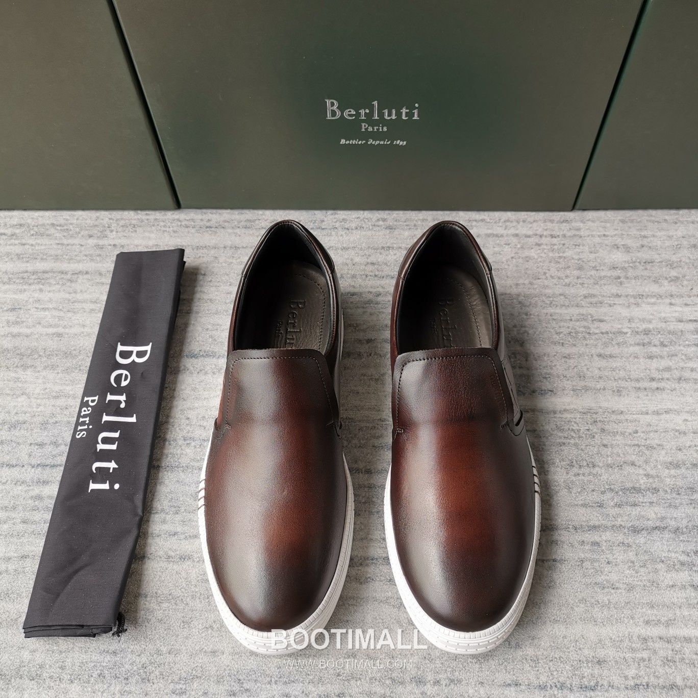 Berluti Playtime Palermo Croc Embossed Calfskin Leather Slip-On Sneakers with Scritto TPU Sole Detail 벨루티 플레이타임 팔레르모 크로크 엠보싱 카프스킨 레더 슬립온 스니커즈 3.5cm 1