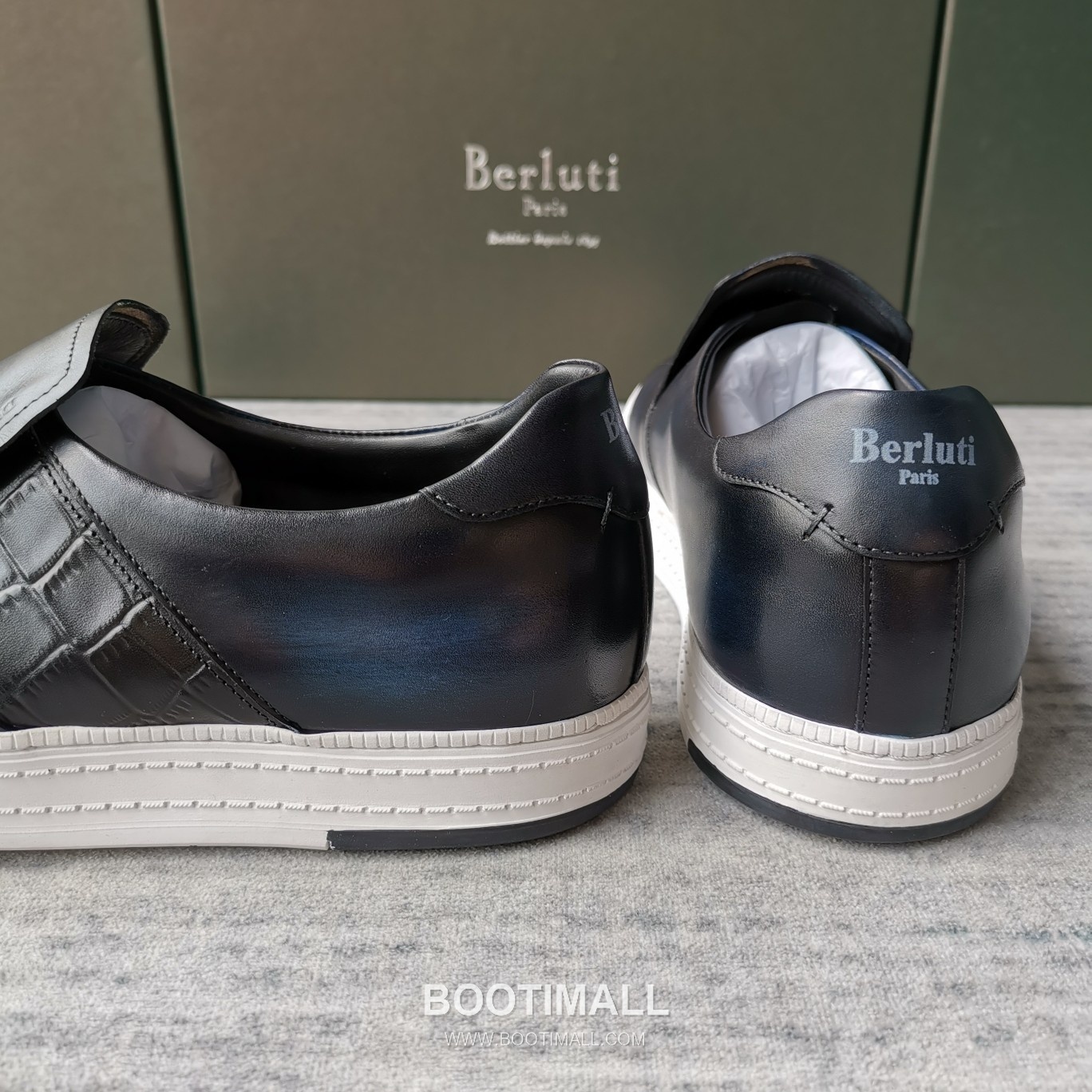 Berluti Playtime Palermo Croc Embossed Calfskin Leather Slip-On Sneakers with Scritto TPU Sole Detail 벨루티 플레이타임 팔레르모 크로크 엠보싱 카프스킨 레더 슬립온 스니커즈 3.5cm 9