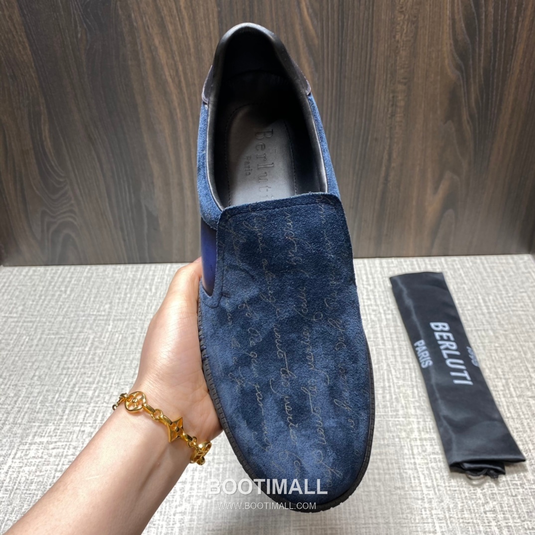 Berluti Playtime Palermo Suede Calfskin Slip-On Sneakers with Scritto TPU Sole Detail 벨루티 플레이타임 팔레르모 스웨이드 카프스킨 슬립온 스니커즈 3.5cm 7
