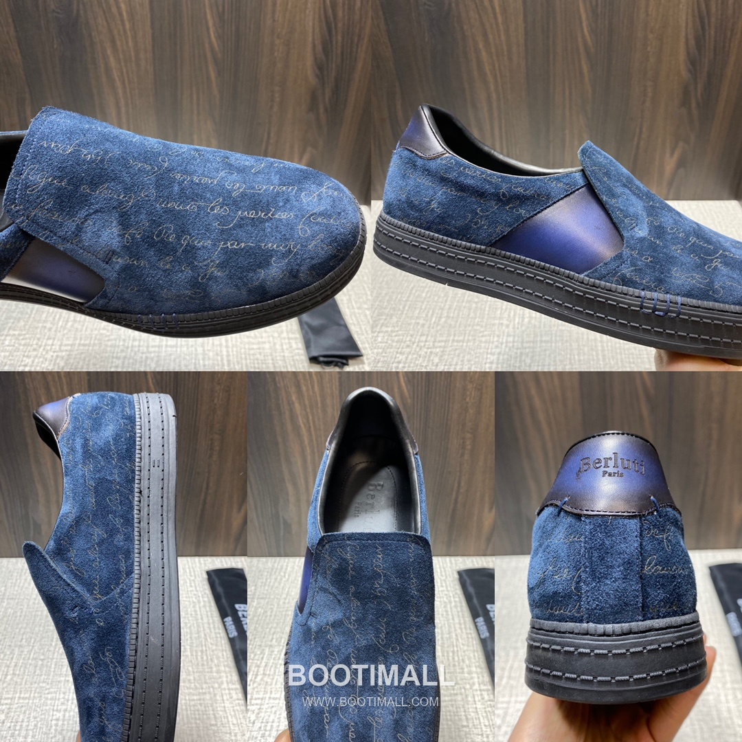 Berluti Playtime Palermo Suede Calfskin Slip-On Sneakers with Scritto TPU Sole Detail 벨루티 플레이타임 팔레르모 스웨이드 카프스킨 슬립온 스니커즈 3.5cm 9