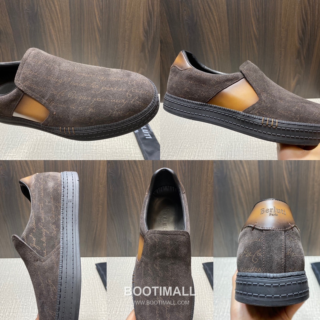 Berluti Playtime Palermo Suede Calfskin Slip-On Sneakers with Scritto TPU Sole Detail 벨루티 플레이타임 팔레르모 스웨이드 카프스킨 슬립온 스니커즈 3.5cm 9