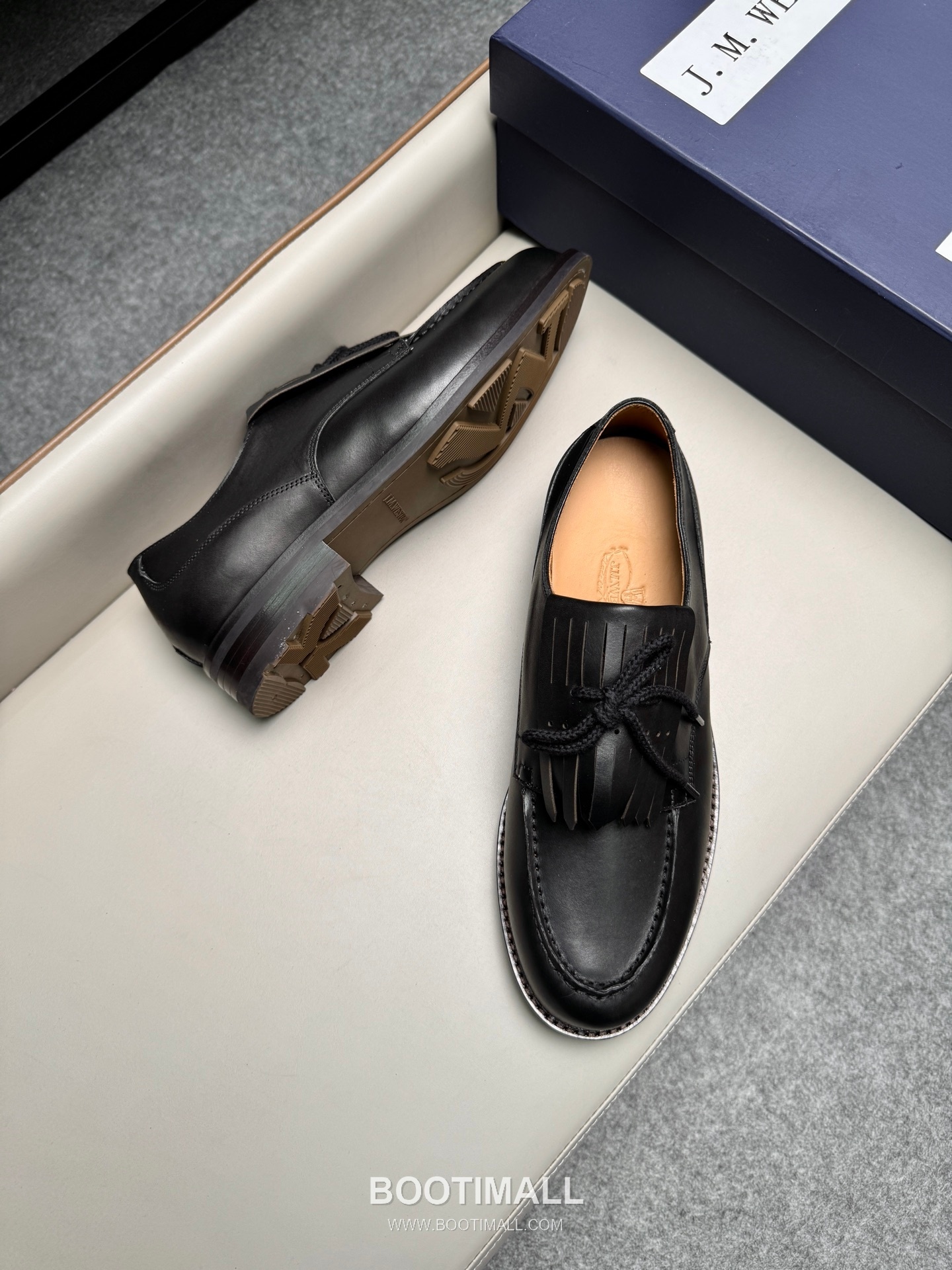 J.M.Weston Classic Calfskin Leather Lace-Up Dress Shoes with Clean Upper Detail 제이엠웨스턴 클래식 카프스킨 레더 레이스업 드레스 슈즈 2.5cm 3