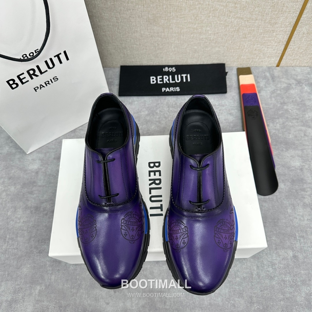 Berluti Fast Track Calfskin Leather Runner Sneakers with Scritto TPU Sole Detail 벨루티 패스트트랙 카프스킨 레더 러너 스니커즈 3.5cm 1