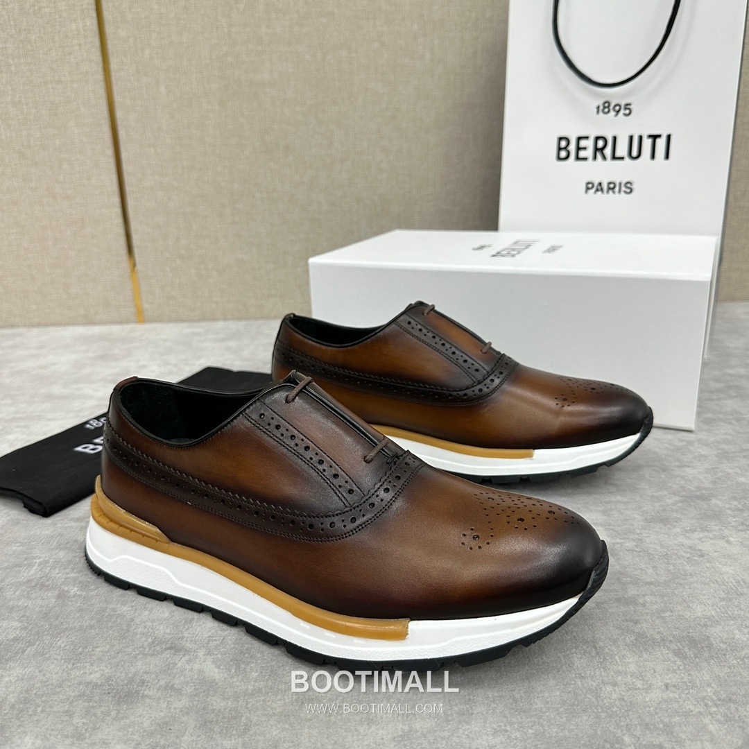 Berluti Fast Track Calfskin Leather Runner Sneakers with Scritto TPU Sole Detail 벨루티 패스트트랙 카프스킨 레더 러너 스니커즈 3.5cm 2