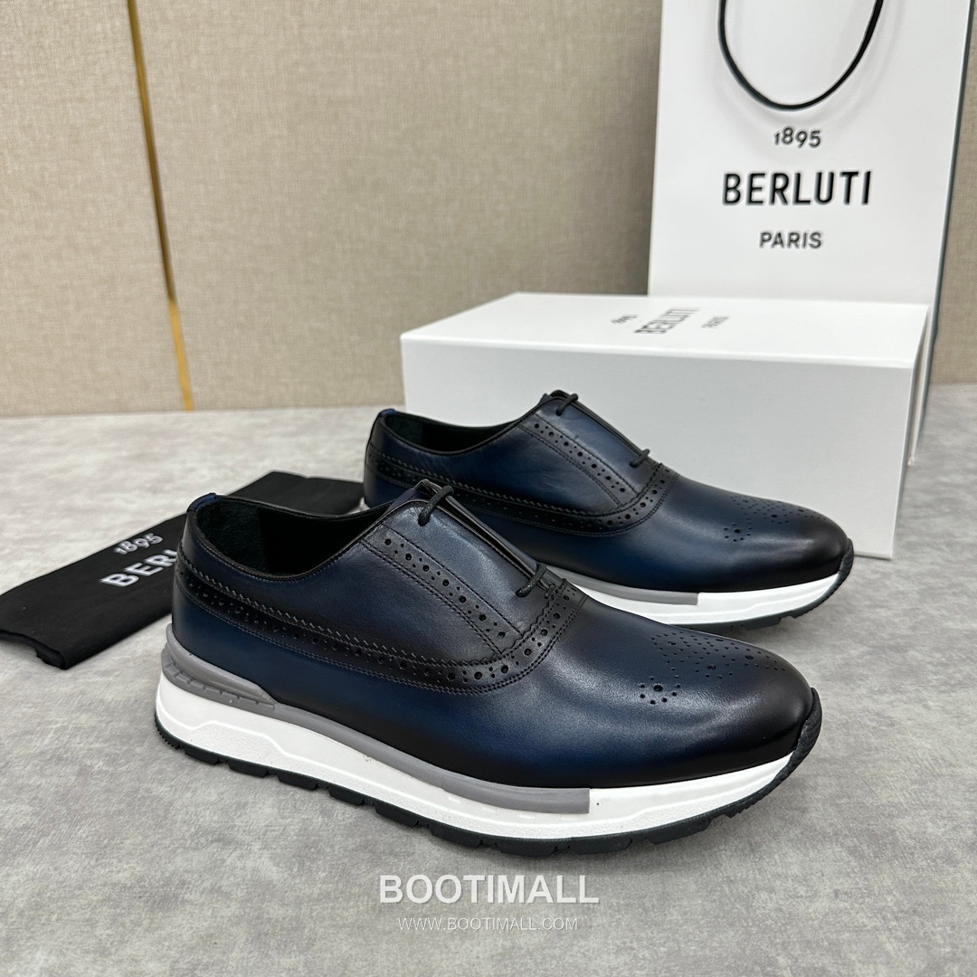 Berluti Fast Track Calfskin Leather Runner Sneakers with Scritto TPU Sole Detail 벨루티 패스트트랙 카프스킨 레더 러너 스니커즈 3.5cm 2