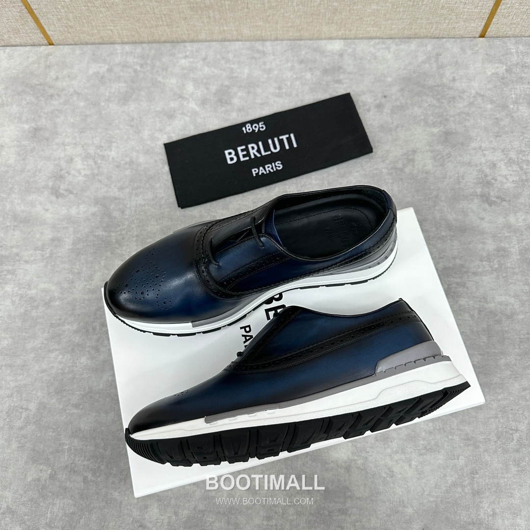 Berluti Fast Track Calfskin Leather Runner Sneakers with Scritto TPU Sole Detail 벨루티 패스트트랙 카프스킨 레더 러너 스니커즈 3.5cm 3