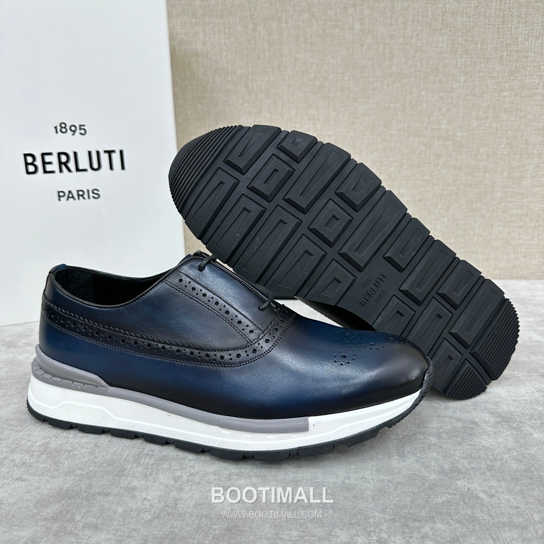 Berluti Fast Track Calfskin Leather Runner Sneakers with Scritto TPU Sole Detail 벨루티 패스트트랙 카프스킨 레더 러너 스니커즈 3.5cm 8