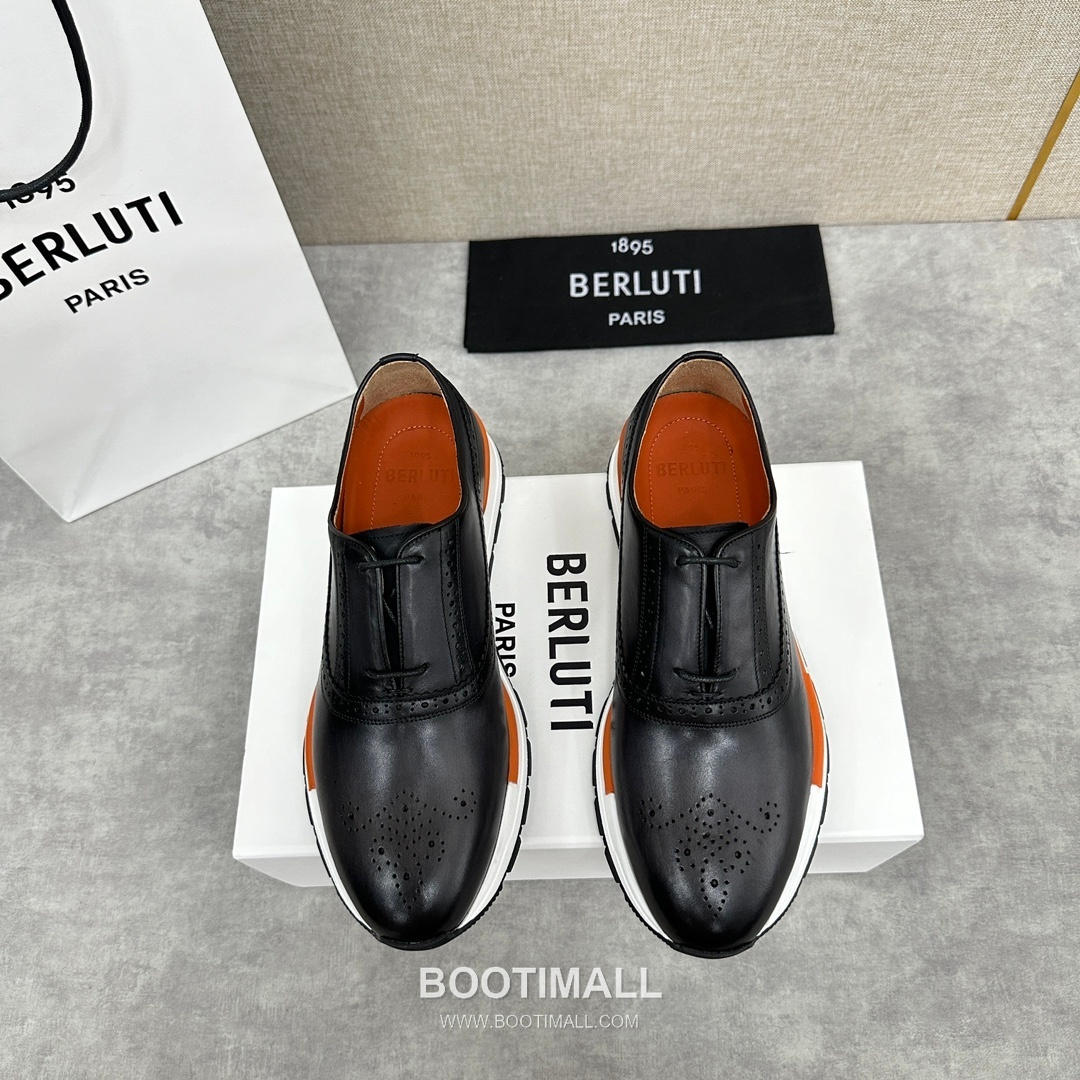 Berluti Fast Track Calfskin Leather Runner Sneakers with Scritto TPU Sole Detail 벨루티 패스트트랙 카프스킨 레더 러너 스니커즈 3.5cm 1