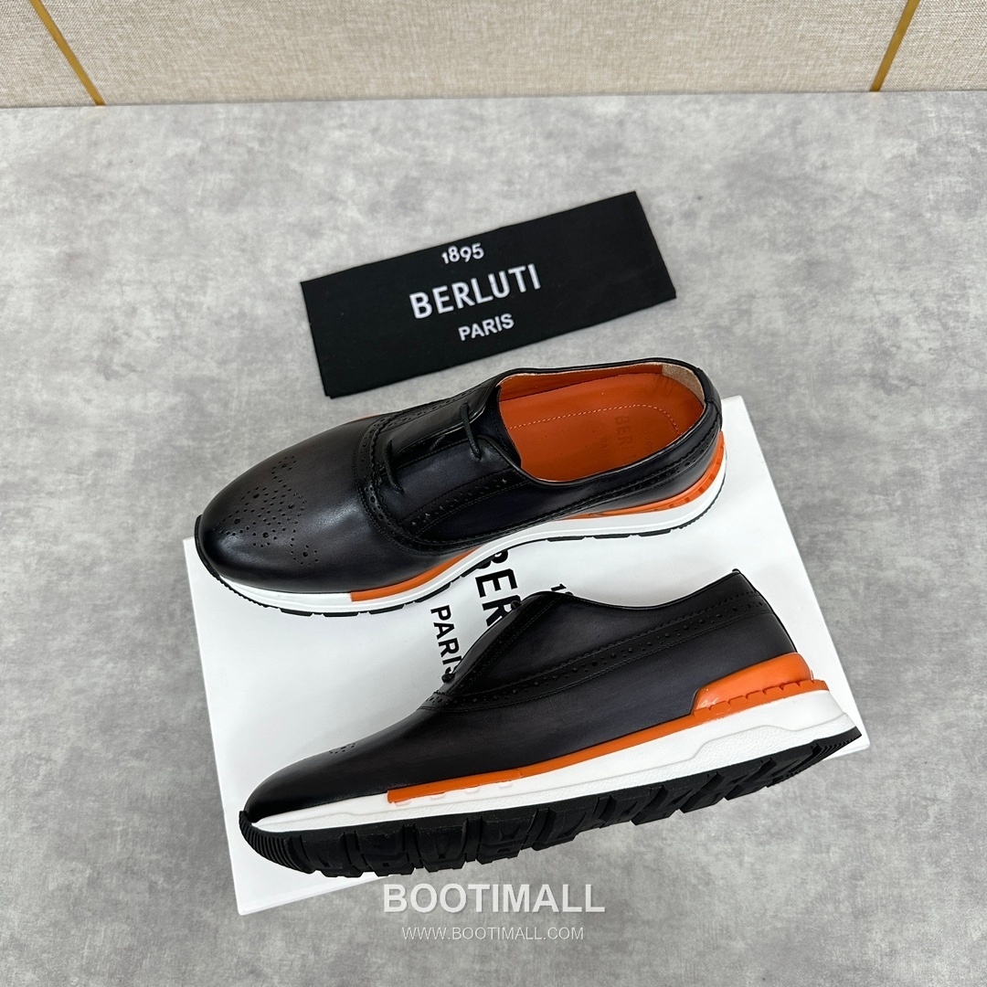 Berluti Fast Track Calfskin Leather Runner Sneakers with Scritto TPU Sole Detail 벨루티 패스트트랙 카프스킨 레더 러너 스니커즈 3.5cm 3