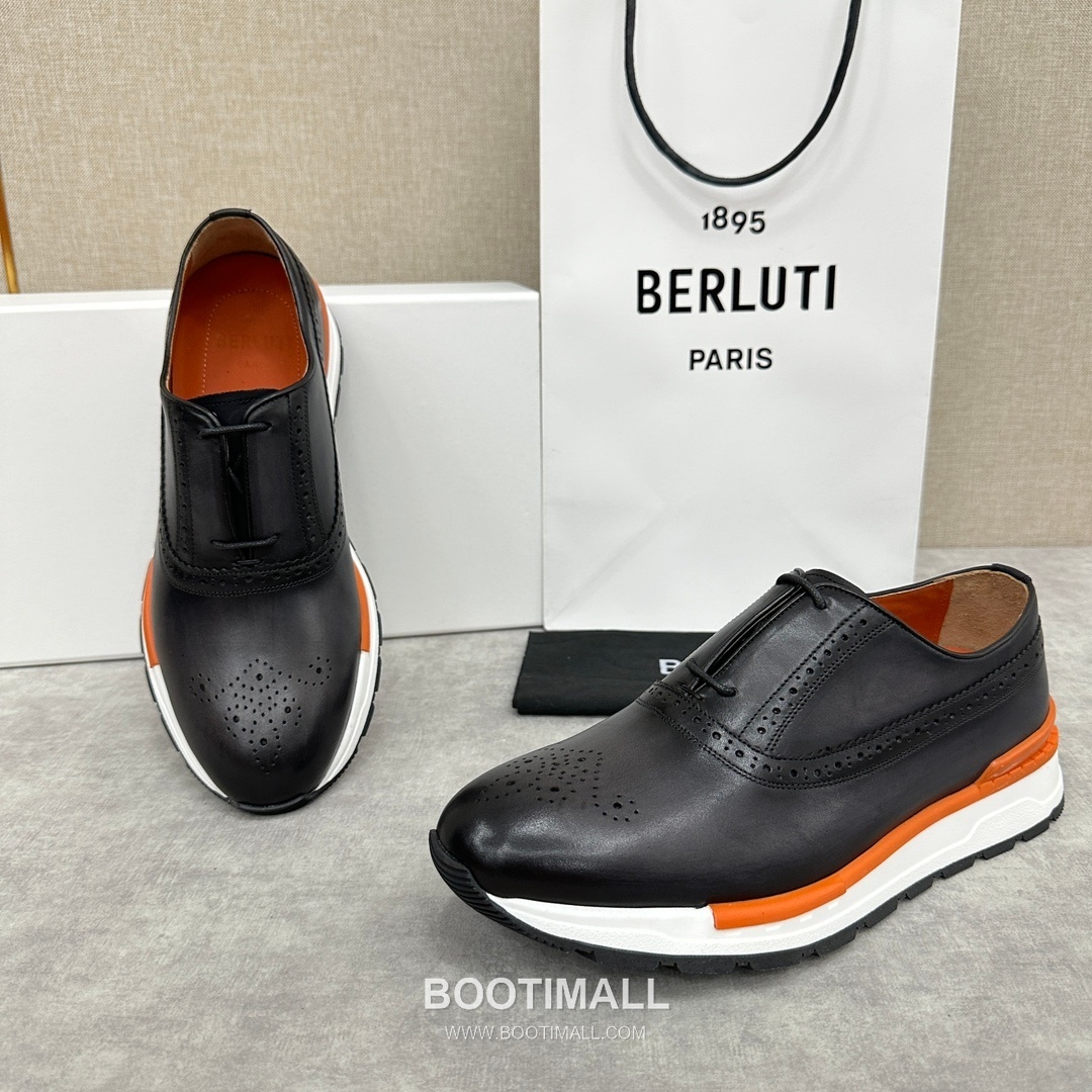 Berluti Fast Track Calfskin Leather Runner Sneakers with Scritto TPU Sole Detail 벨루티 패스트트랙 카프스킨 레더 러너 스니커즈 3.5cm 6