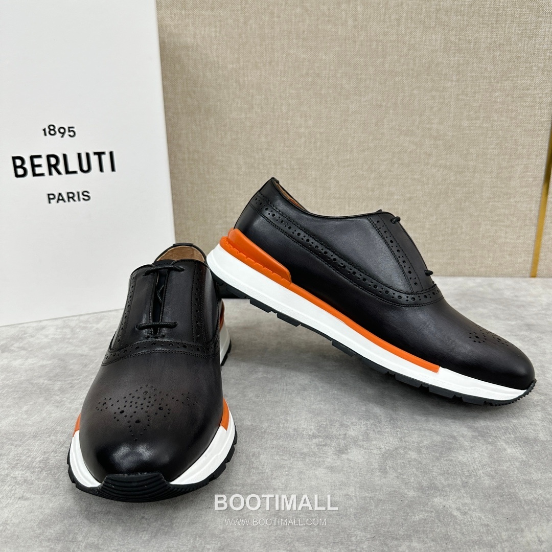 Berluti Fast Track Calfskin Leather Runner Sneakers with Scritto TPU Sole Detail 벨루티 패스트트랙 카프스킨 레더 러너 스니커즈 3.5cm 7