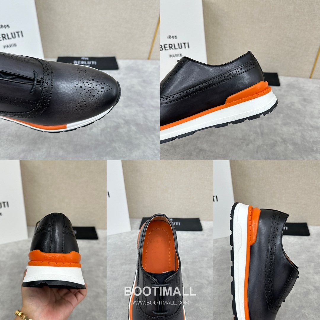 Berluti Fast Track Calfskin Leather Runner Sneakers with Scritto TPU Sole Detail 벨루티 패스트트랙 카프스킨 레더 러너 스니커즈 3.5cm 9