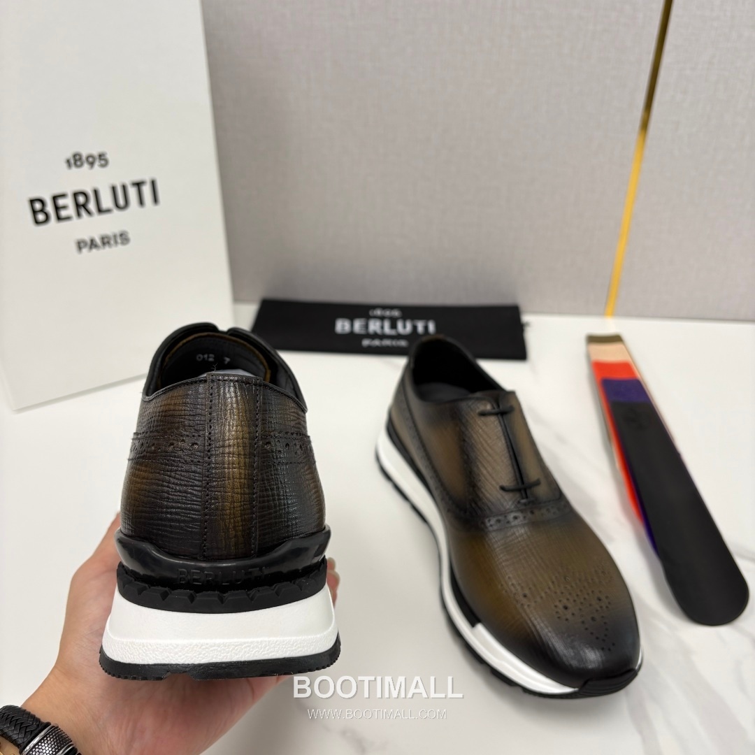 Berluti Fast Track Brogue Calfskin Leather Runner Sneakers with TPU Sole Detail 벨루티 패스트트랙 브로그 카프스킨 레더 러너 스니커즈 3.5cm 8