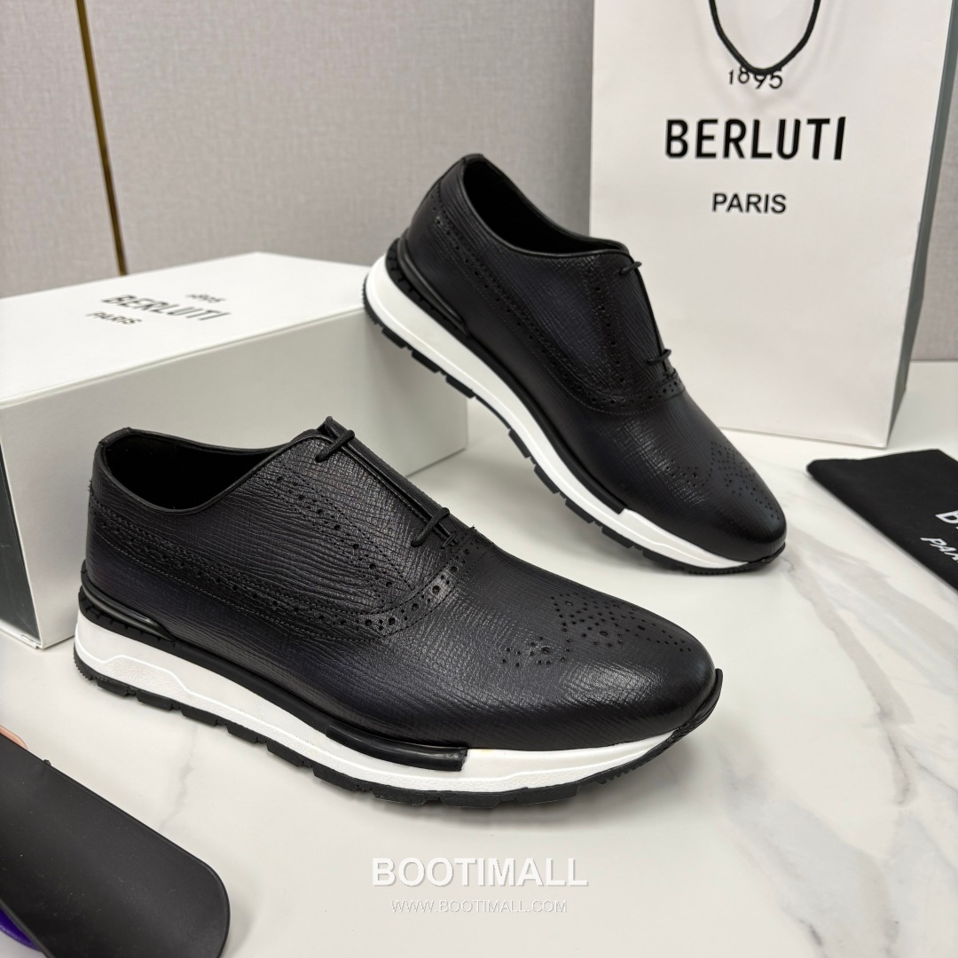 Berluti Fast Track Brogue Calfskin Leather Runner Sneakers with TPU Sole Detail 벨루티 패스트트랙 브로그 카프스킨 레더 러너 스니커즈 3.5cm 2