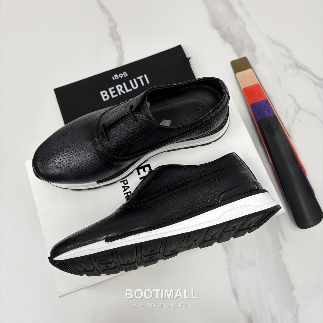 Berluti Fast Track Brogue Calfskin Leather Runner Sneakers with TPU Sole Detail 벨루티 패스트트랙 브로그 카프스킨 레더 러너 스니커즈 3.5cm 3