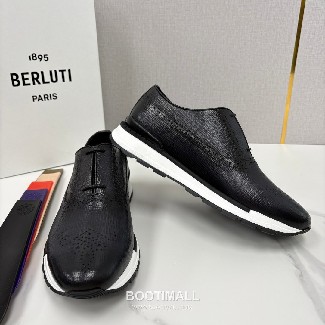 Berluti Fast Track Brogue Calfskin Leather Runner Sneakers with TPU Sole Detail 벨루티 패스트트랙 브로그 카프스킨 레더 러너 스니커즈 3.5cm 7