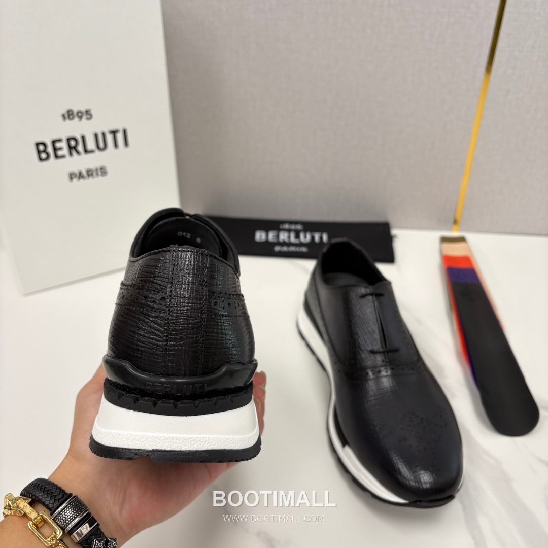 Berluti Fast Track Brogue Calfskin Leather Runner Sneakers with TPU Sole Detail 벨루티 패스트트랙 브로그 카프스킨 레더 러너 스니커즈 3.5cm 8