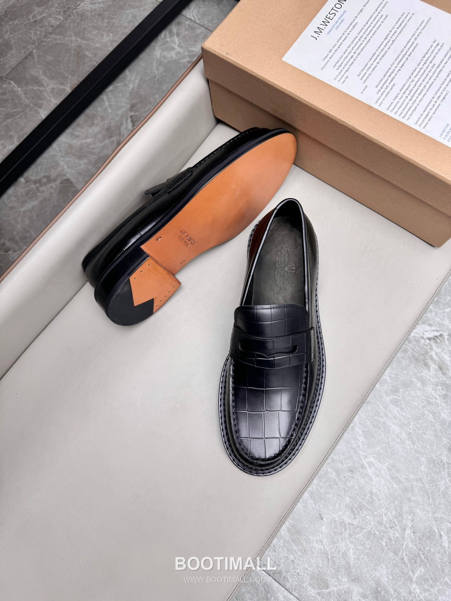 J.M.Weston Classic Calfskin Leather Lace-Up Dress Shoes with Smooth Upper Detail 제이엠웨스턴 클래식 카프스킨 레더 레이스업 드레스 슈즈 2.5cm 3