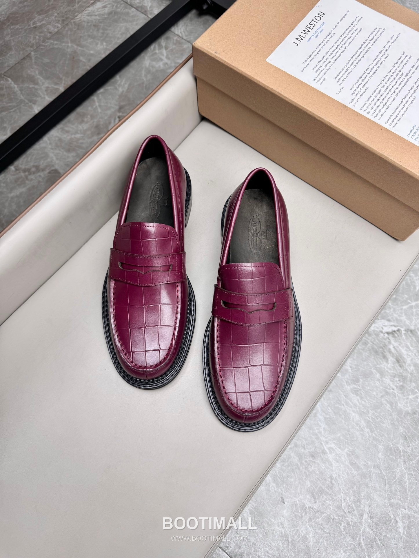 J.M.Weston Classic Calfskin Leather Lace-Up Dress Shoes with Smooth Upper Detail 제이엠웨스턴 클래식 카프스킨 레더 레이스업 드레스 슈즈 2.5cm 4
