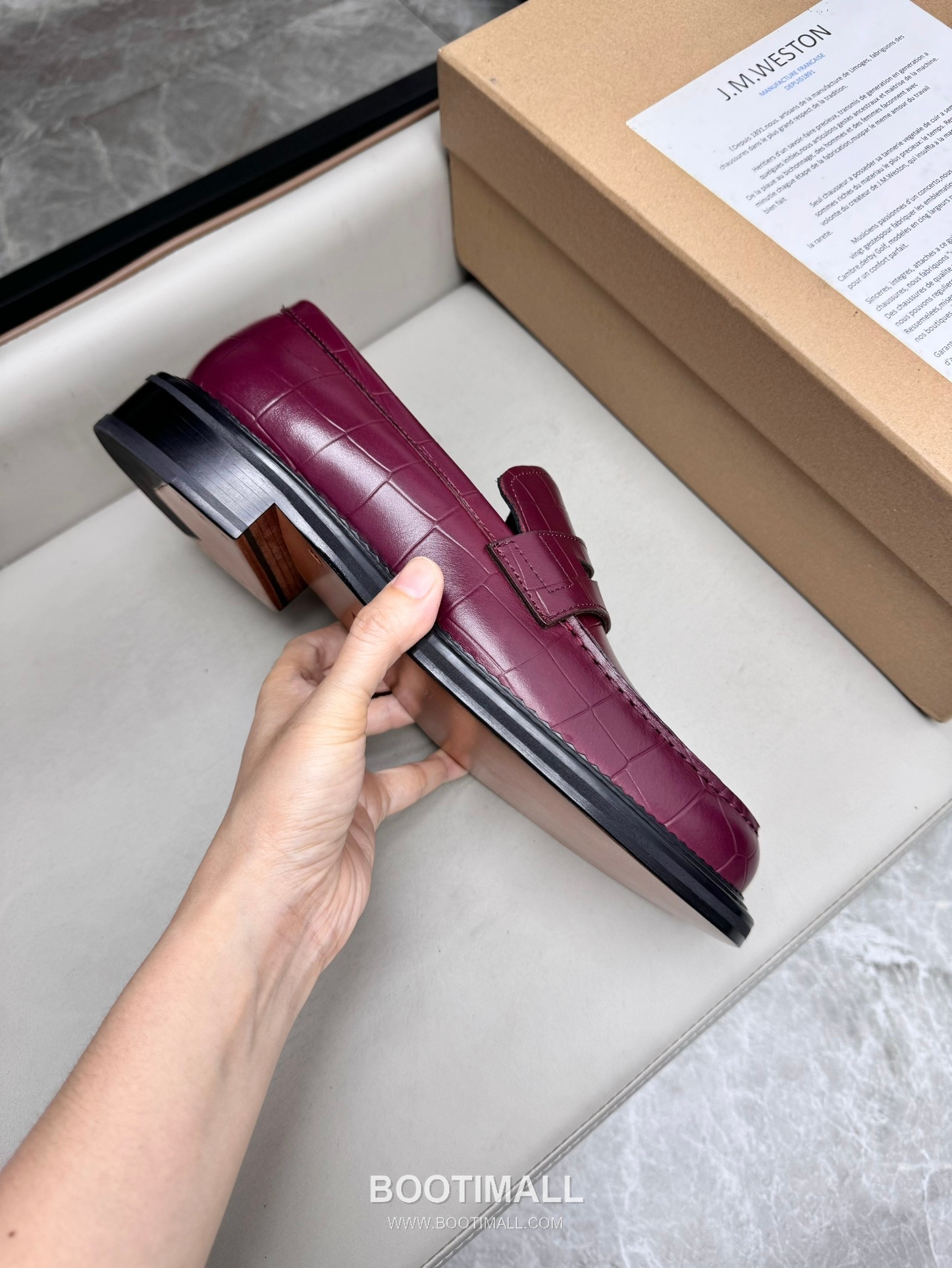 J.M.Weston Classic Calfskin Leather Lace-Up Dress Shoes with Smooth Upper Detail 제이엠웨스턴 클래식 카프스킨 레더 레이스업 드레스 슈즈 2.5cm 6