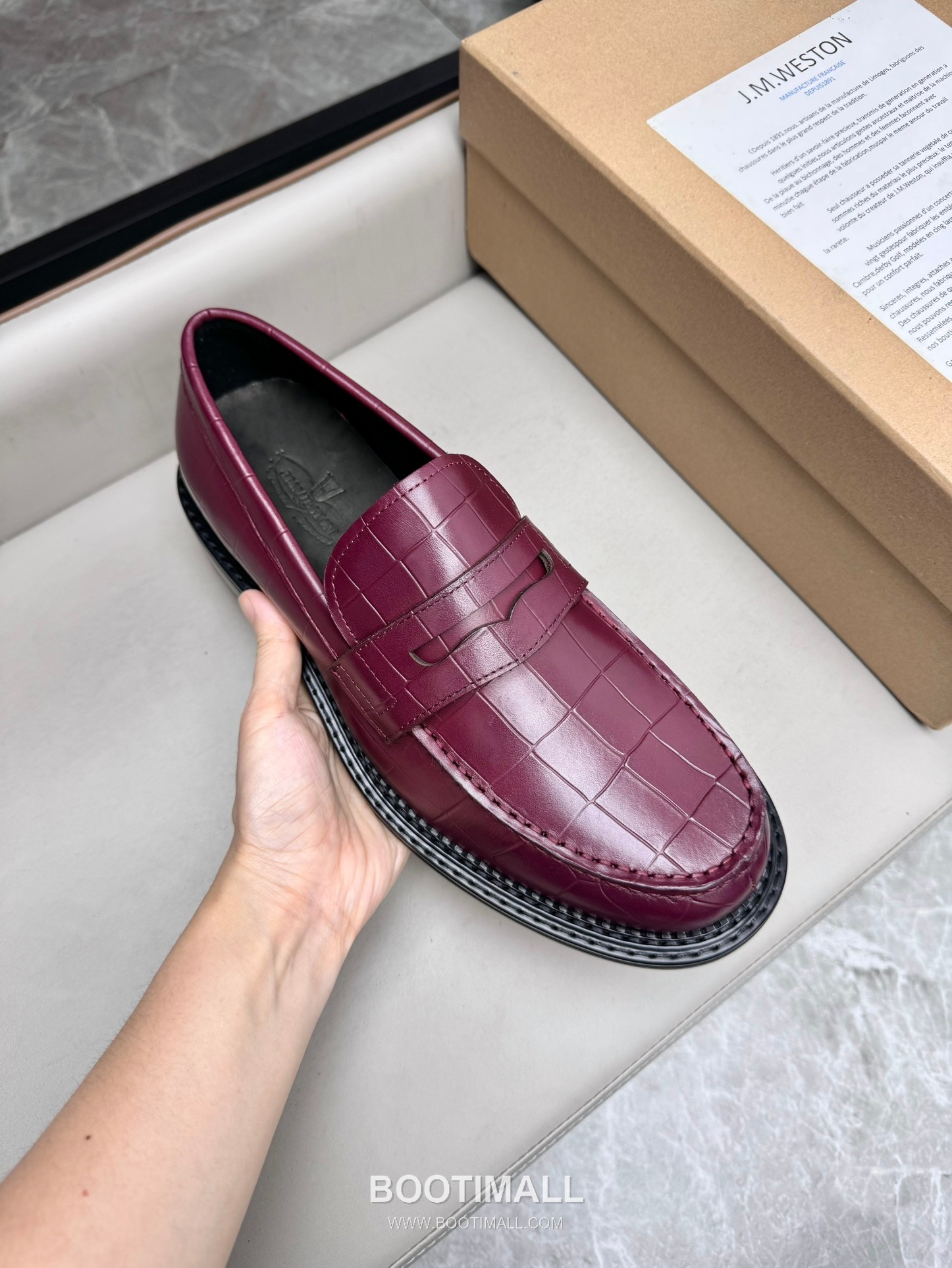 J.M.Weston Classic Calfskin Leather Lace-Up Dress Shoes with Smooth Upper Detail 제이엠웨스턴 클래식 카프스킨 레더 레이스업 드레스 슈즈 2.5cm 7